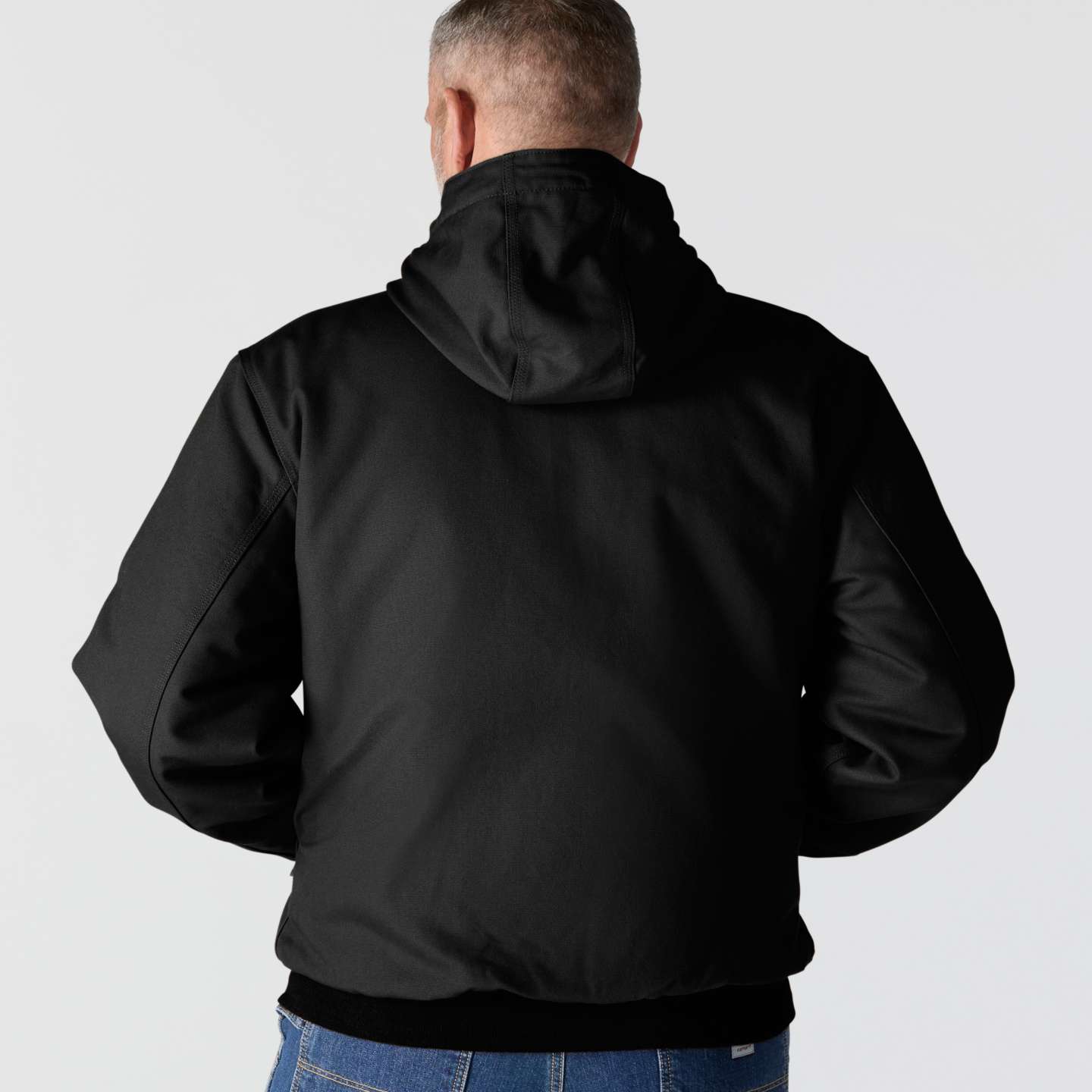 Мужская огнестойкая куртка Carhartt FR Duck Active Jac, цвет: Чёрный — фото 2