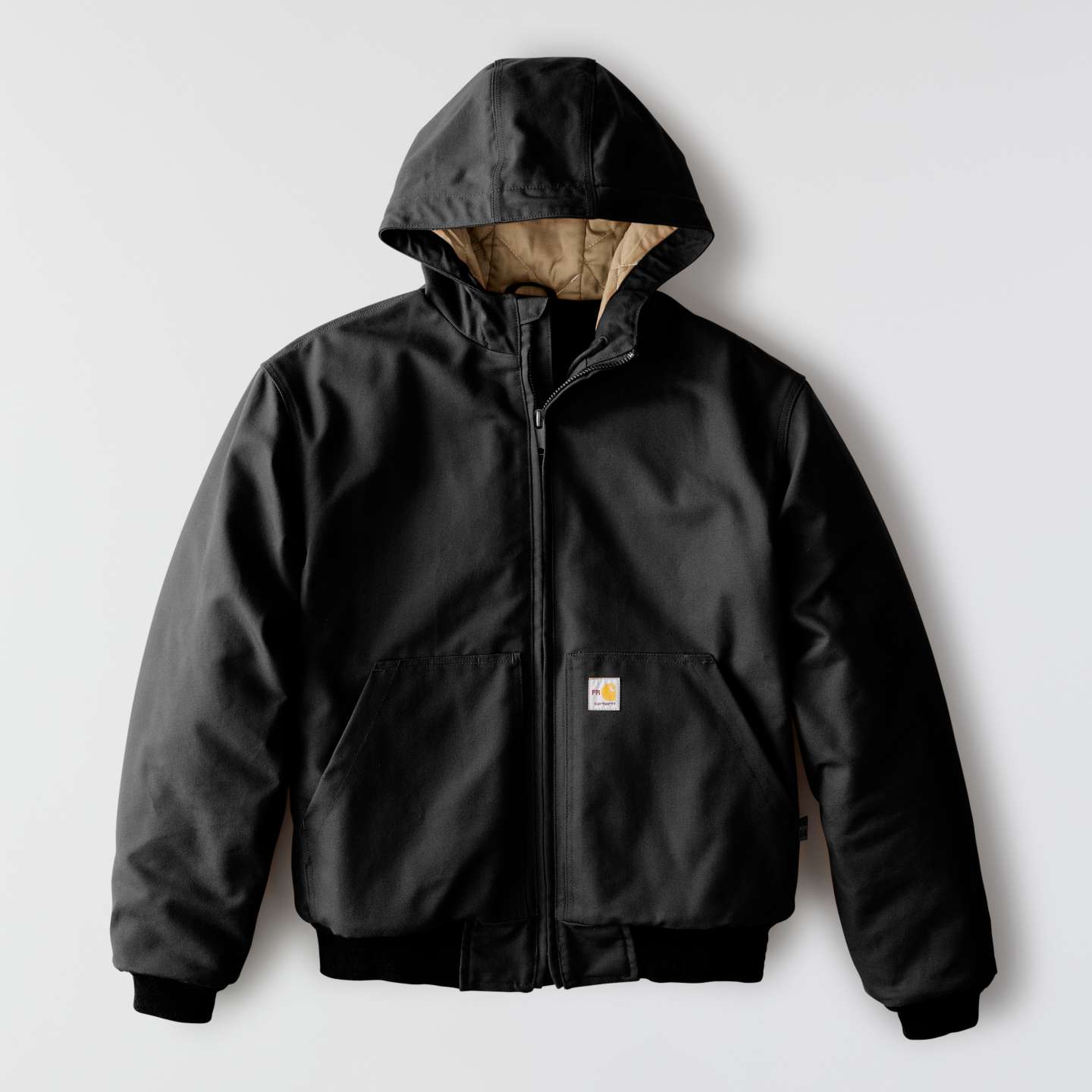 Мужская огнестойкая куртка Carhartt FR Duck Active Jac, цвет: Чёрный — фото 7
