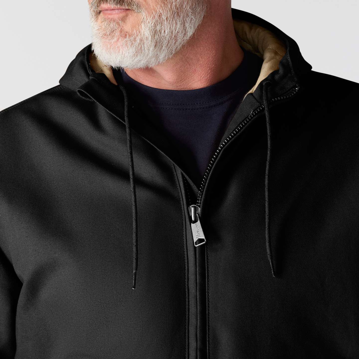 Мужская огнестойкая куртка Carhartt FR Duck Active Jac, цвет: Чёрный — фото 5