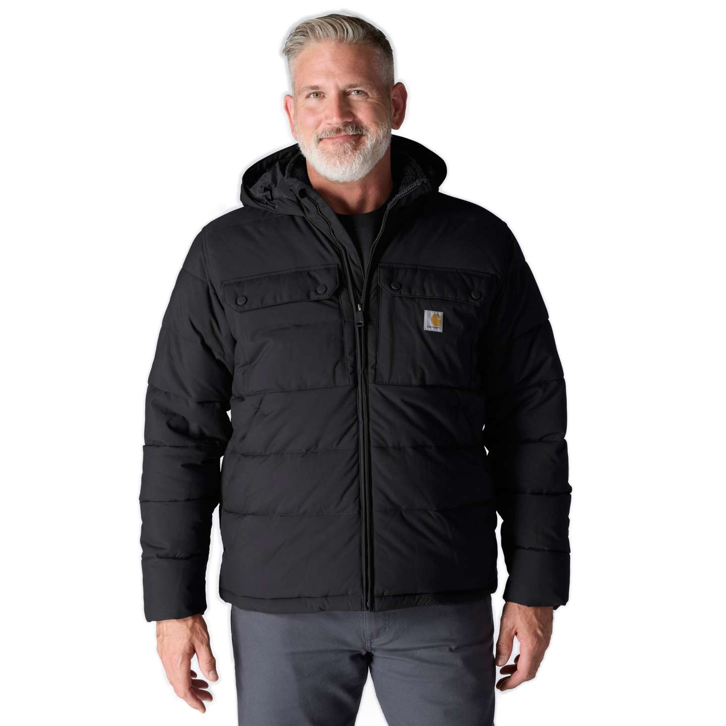 Мужская куртка Carhartt Livingston, цвет: Чёрный — фото 1