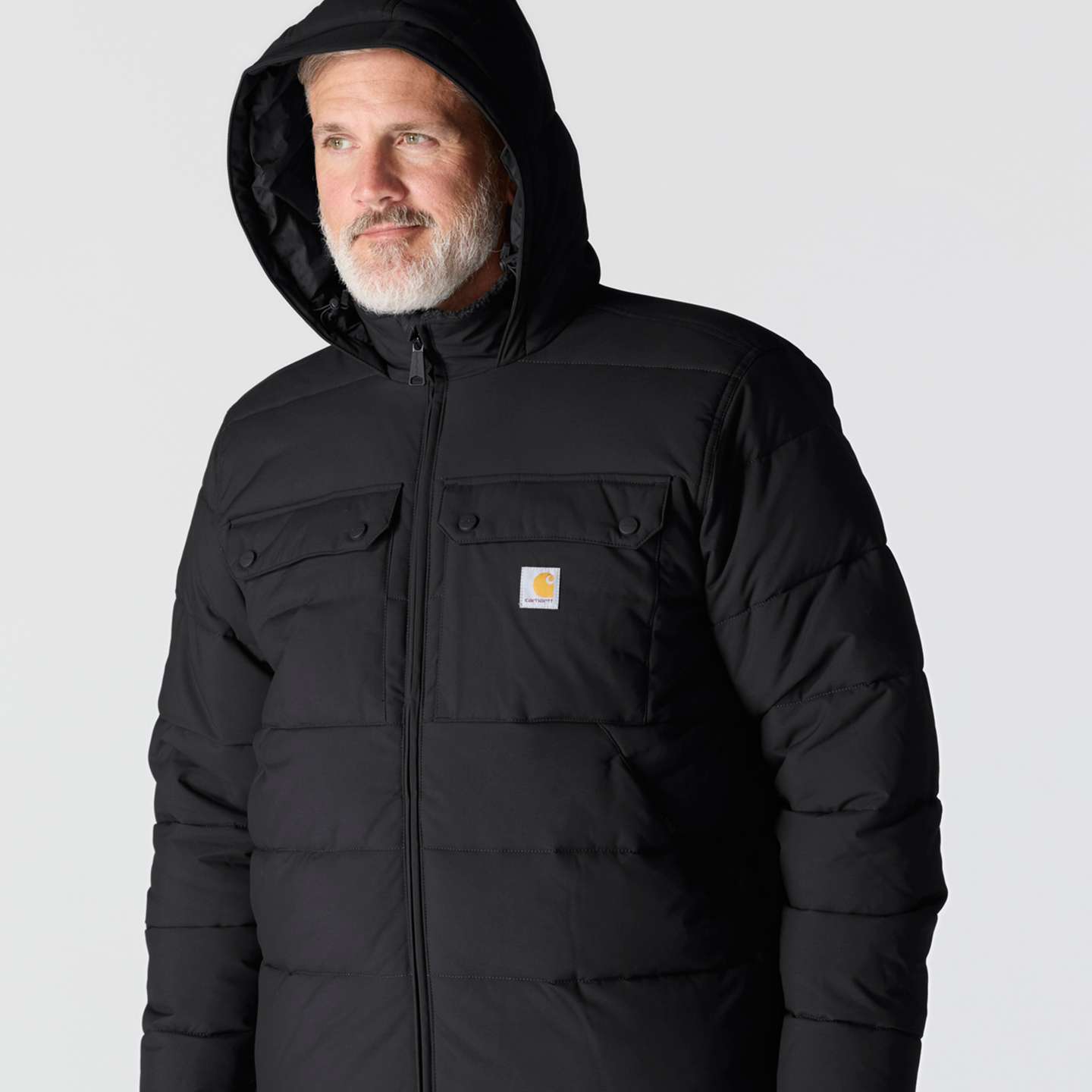 Мужская куртка Carhartt Livingston, цвет: Чёрный — фото 3