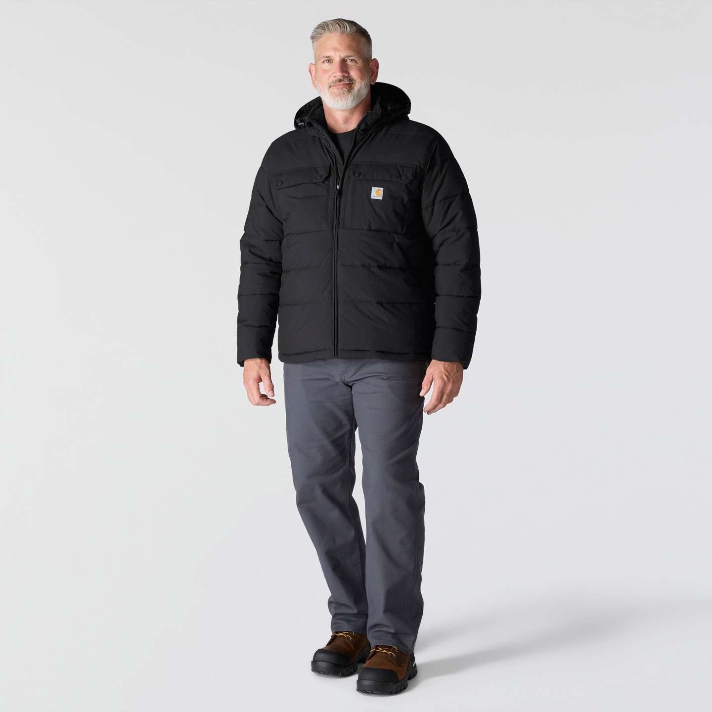 Мужская куртка Carhartt Livingston, цвет: Чёрный — фото 4