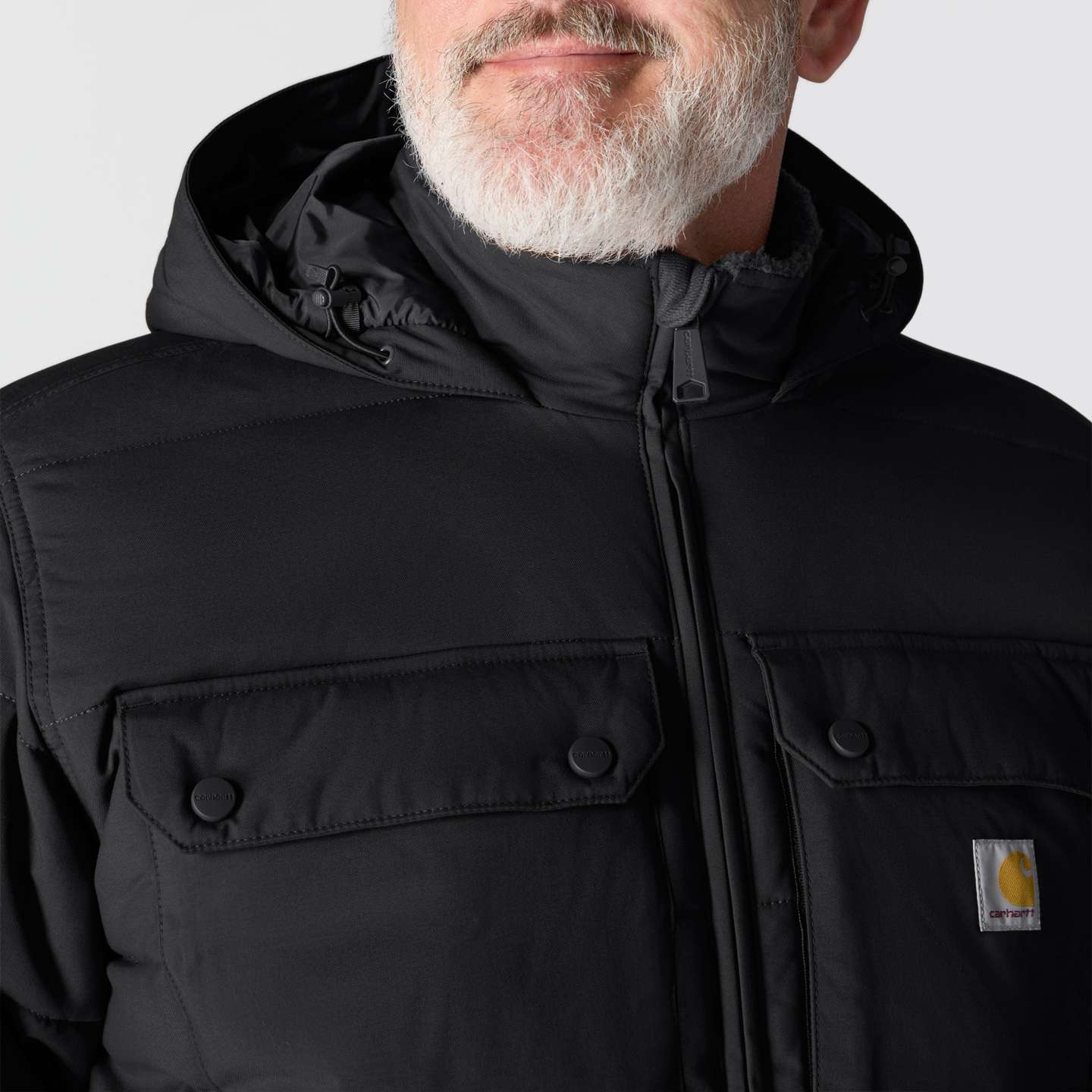 Мужская куртка Carhartt Livingston, цвет: Чёрный — фото 5