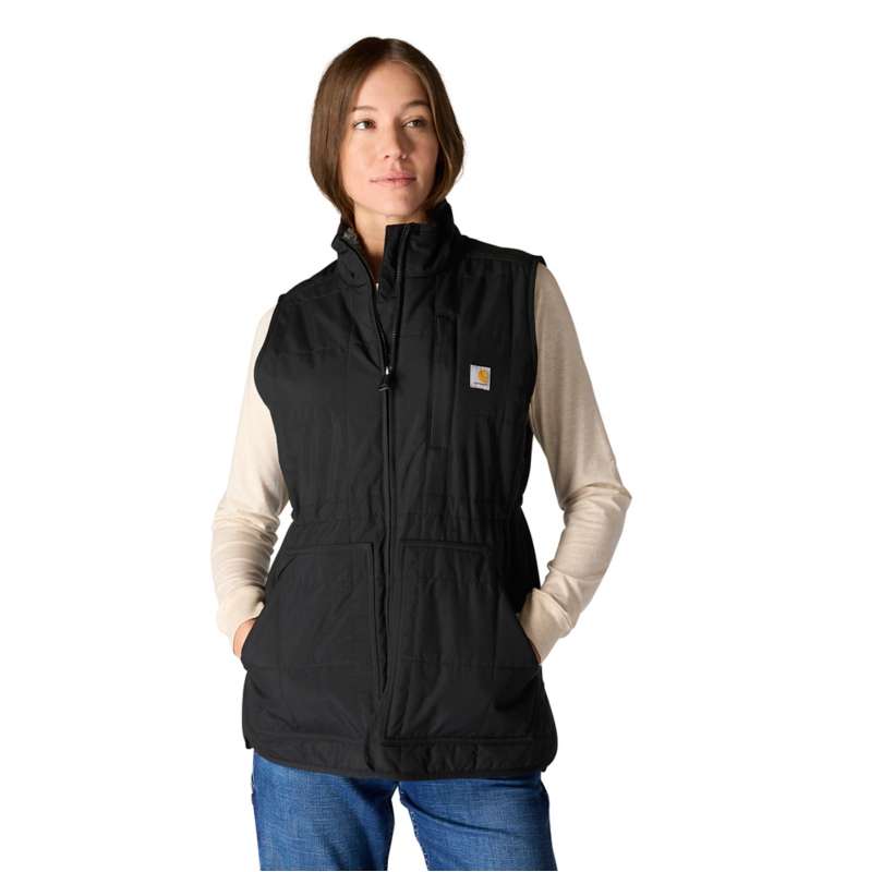 Carhartt  Black Women's Rain Defender® Relaxed Fit Lightweight Insulated Mock-Neck Vest