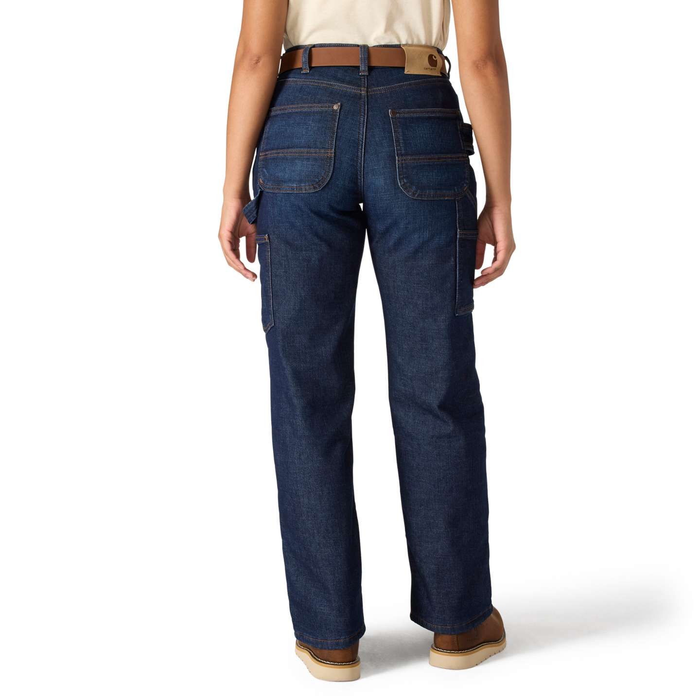 Женские джинсы Carhartt Carpenter Lined Jean, цвет: Downpour — фото 2