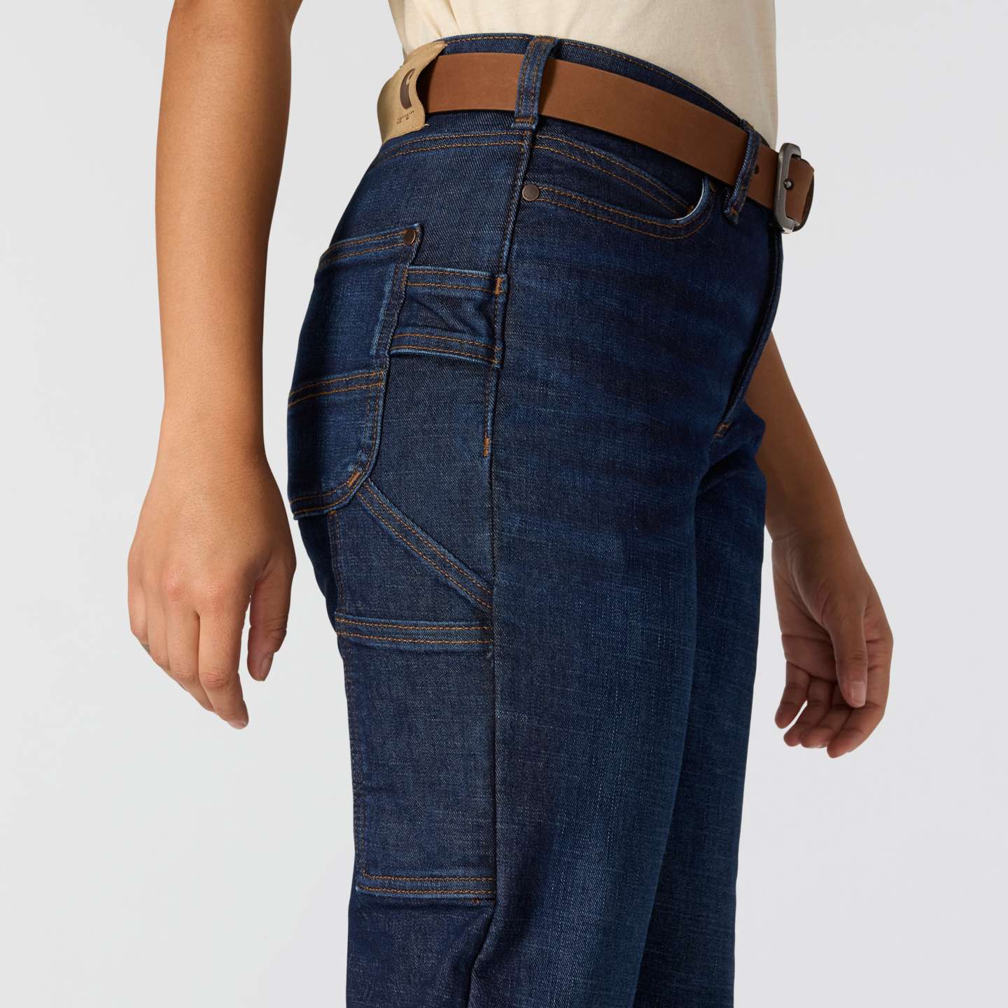 Женские джинсы Carhartt Carpenter Lined Jean, цвет: Downpour — фото 5