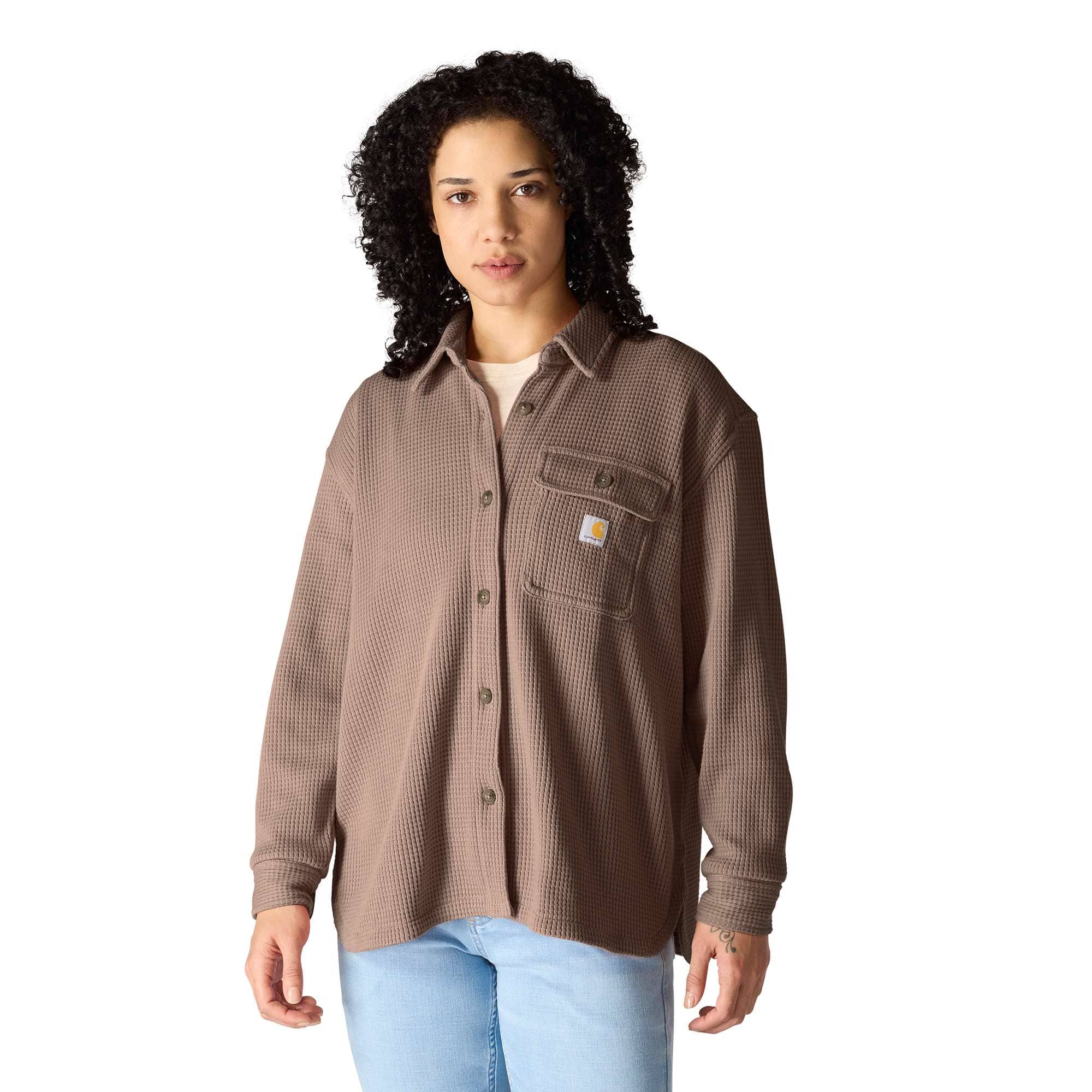 Additional thumbnail 1 of Women's Oversized-Fit Heavyweight Waffle Knit Shirt