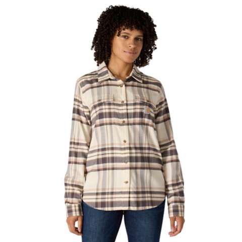 Женские рубашки Carhartt Women's TENCEL™ Fiber Series Relaxed Fit Plaid Shirt