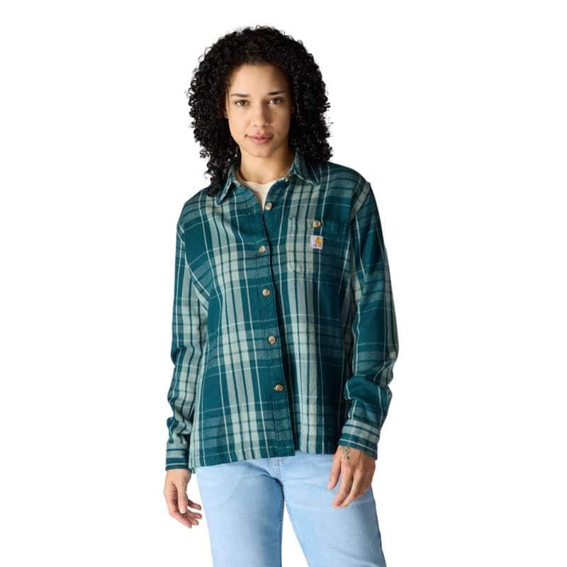 Women's Loose Fit Brushed Fleece Shirt Jac