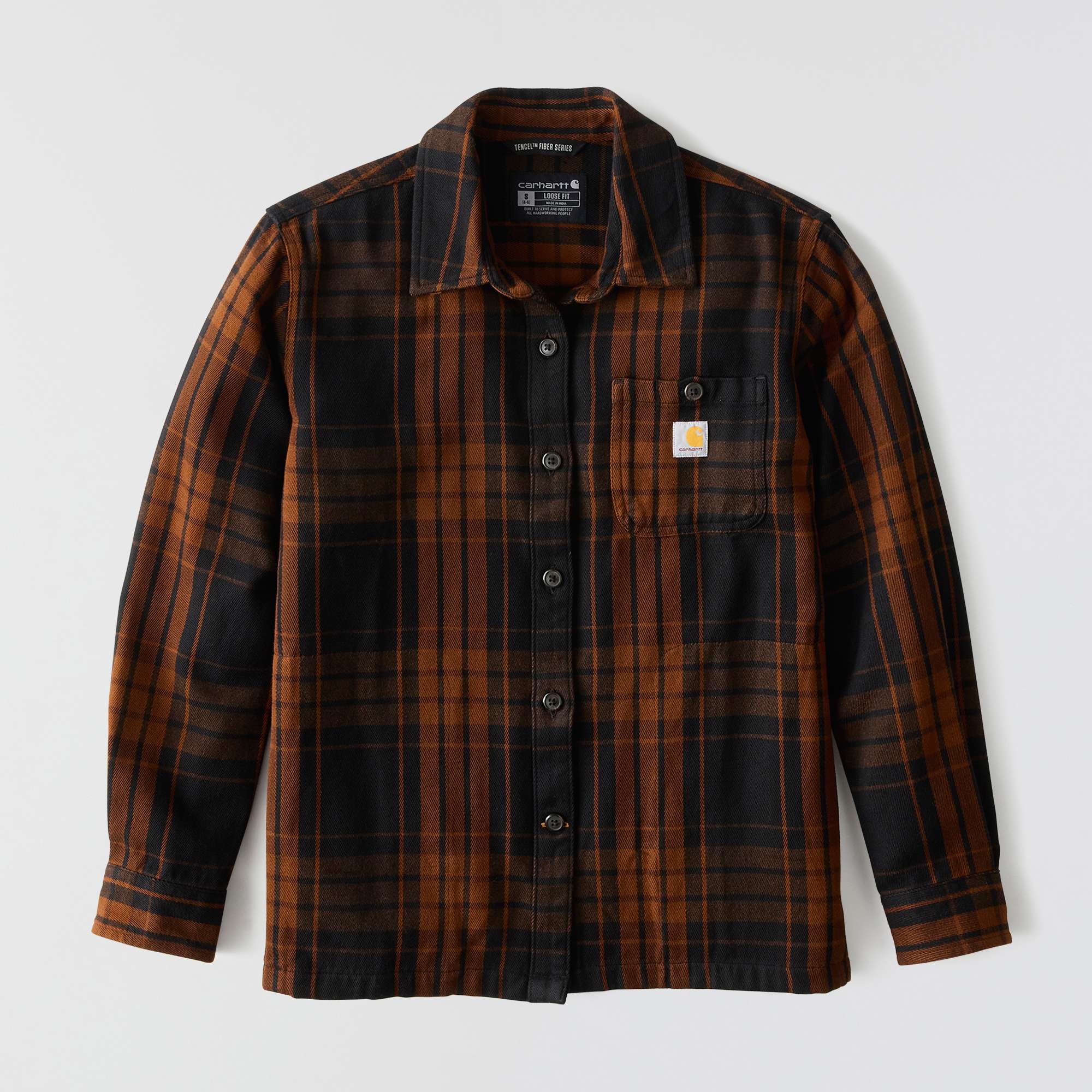 Additional thumbnail 1 of Women's TENCEL™ Fiber Series Loose Fit Twill Plaid Shirt