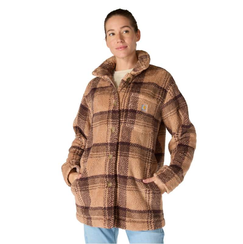 Carhartt  Light Taupe Women's Loose Fit Fleece Coat
