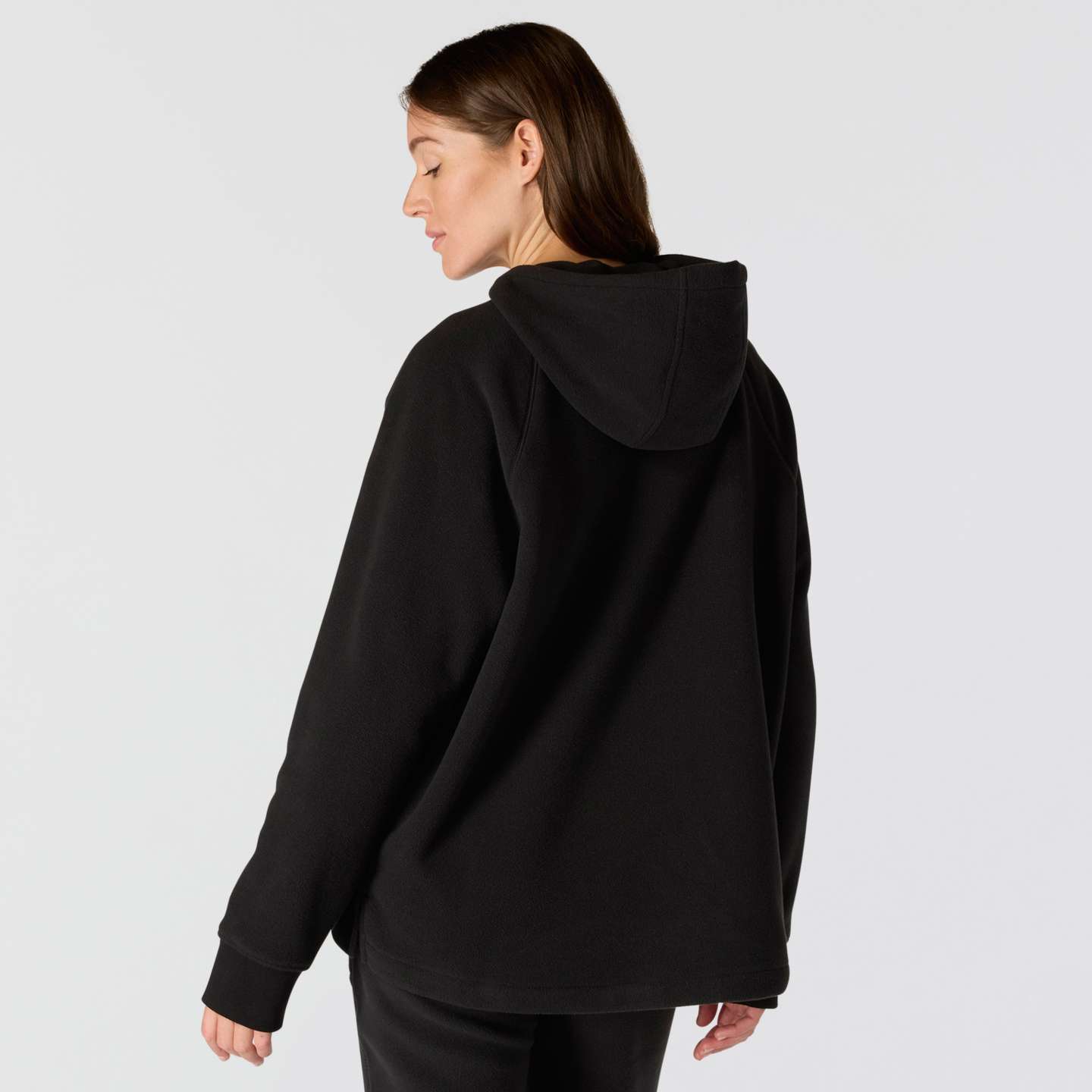 Женское худи Carhartt Force® Oversized-Fit Fleece Hooded, цвет: Чёрный — фото 3