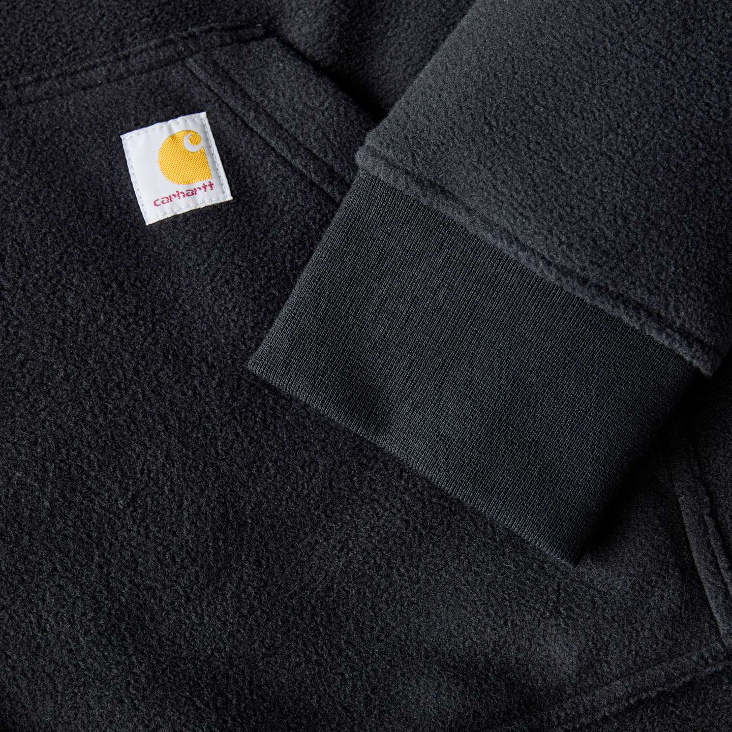Женское худи Carhartt Force® Oversized-Fit Fleece Hooded, цвет: Чёрный — фото 4