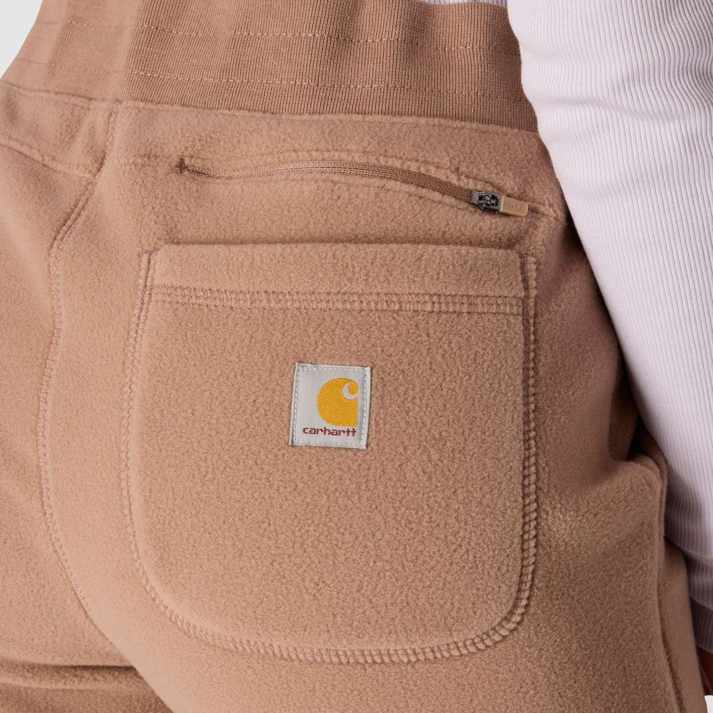 Женские брюки Carhartt Force® Relaxed Fit Fleece Graphic Sweatpant, цвет: Мягкий сепия — фото 3