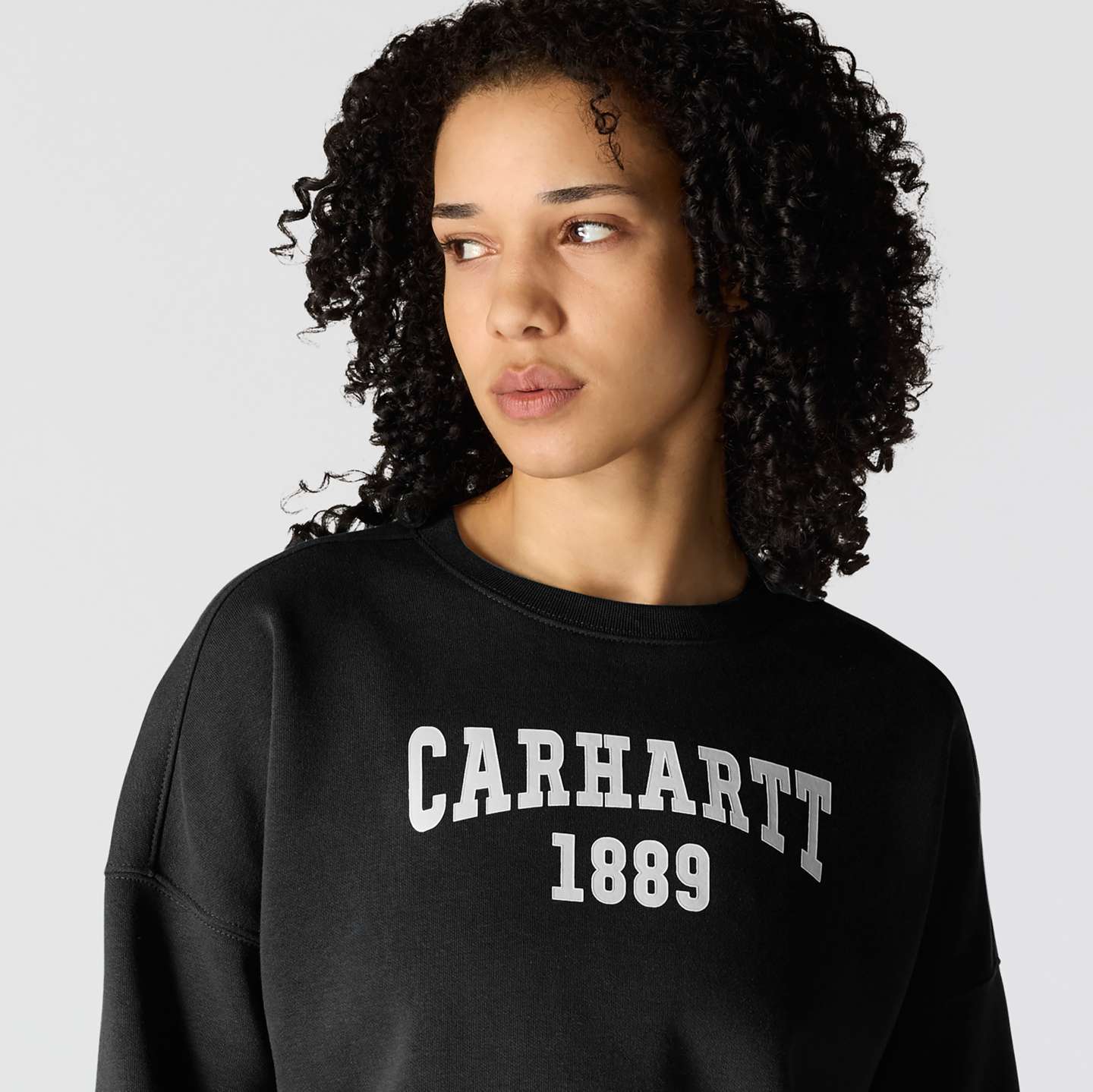 Женская толстовка Carhartt Loose Fit Midweight Graphic, цвет: Чёрный — фото 3