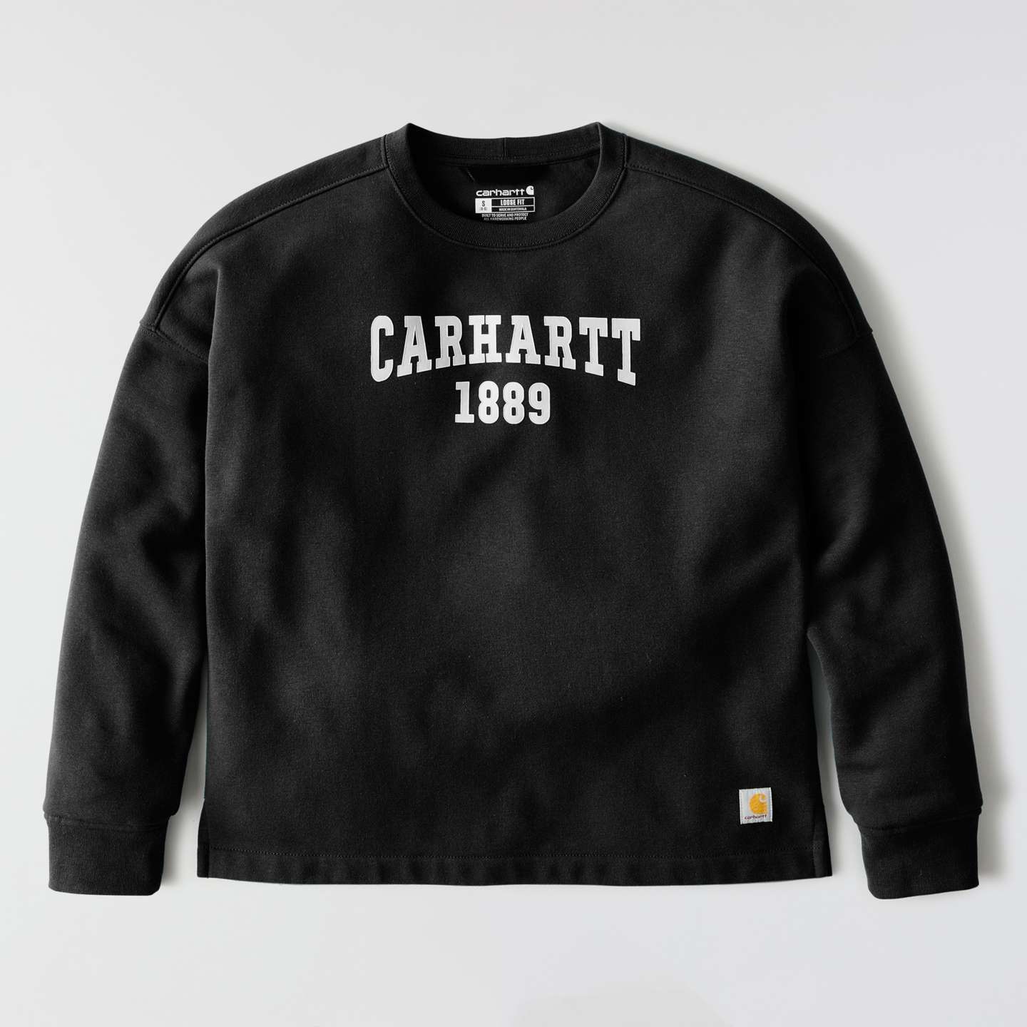 Женская толстовка Carhartt Loose Fit Midweight Graphic, цвет: Чёрный — фото 7