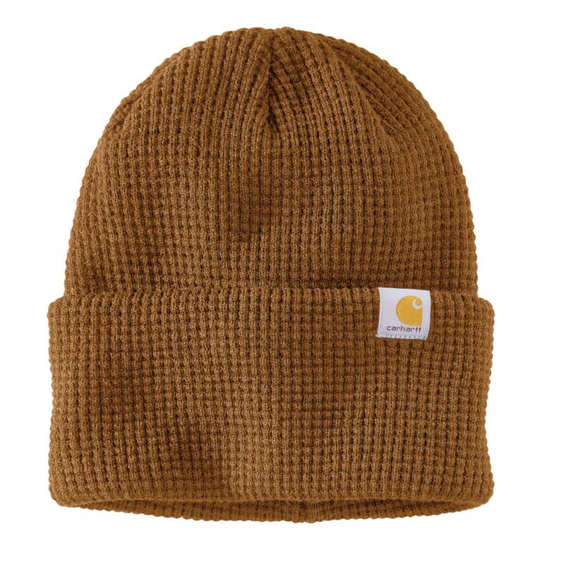 Carhartt  Carhartt Brown Knit Waffle Beanie