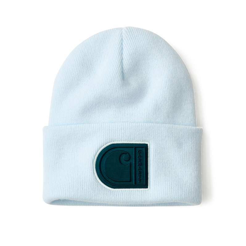 Carhartt  Early Fog Knit Cuffed C Patch Beanie