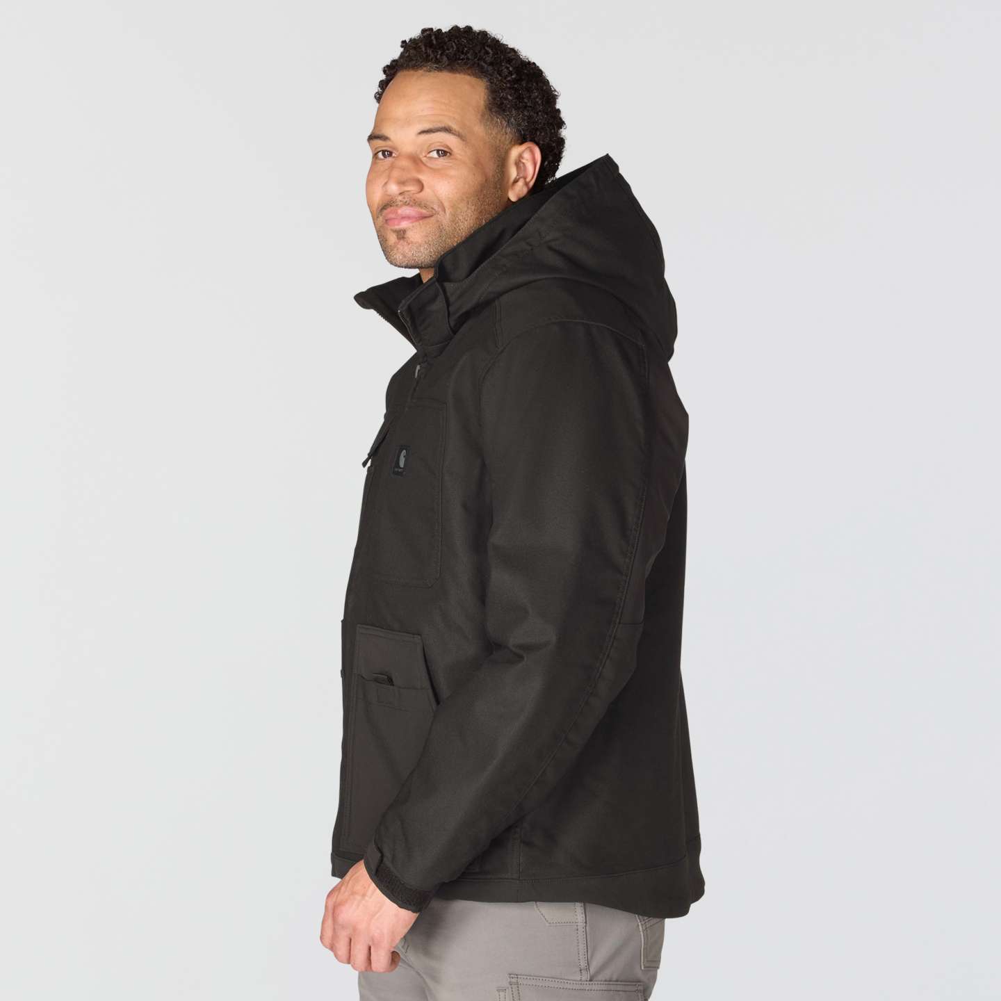 Мужская куртка Carhartt Steel Braddock, цвет: Чёрный — фото 3