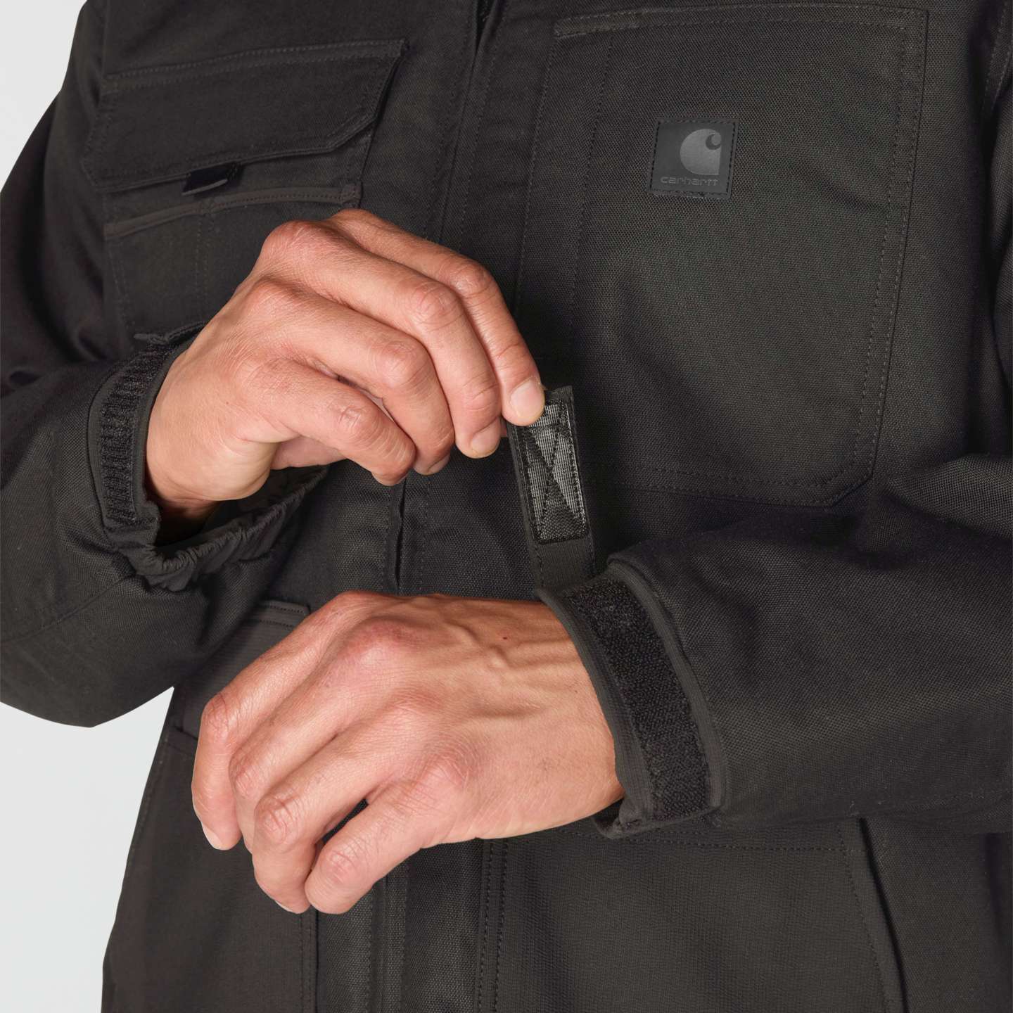 Мужская куртка Carhartt Steel Braddock, цвет: Чёрный — фото 8