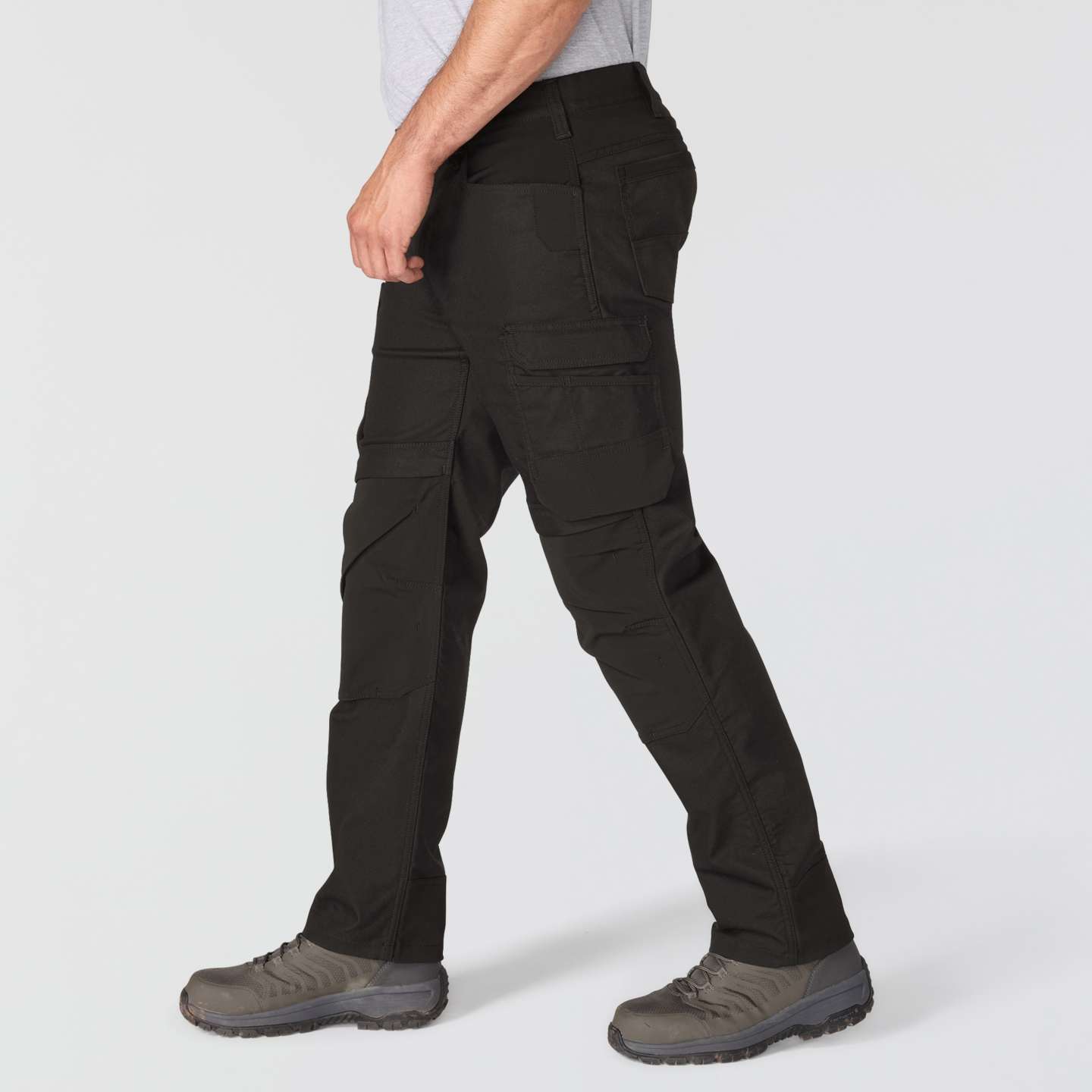 Мужские брюки Carhartt Relaxed Straight Steel Braddock, цвет: Чёрный — фото 6