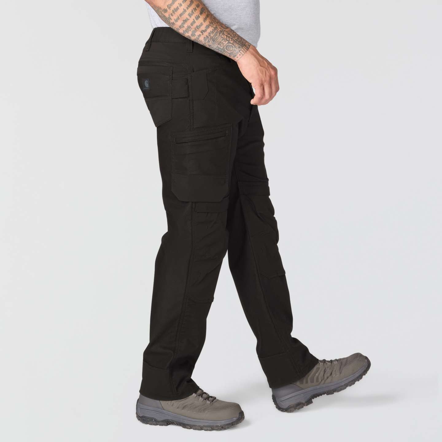 Мужские брюки Carhartt Relaxed Straight Steel Braddock, цвет: Чёрный — фото 5