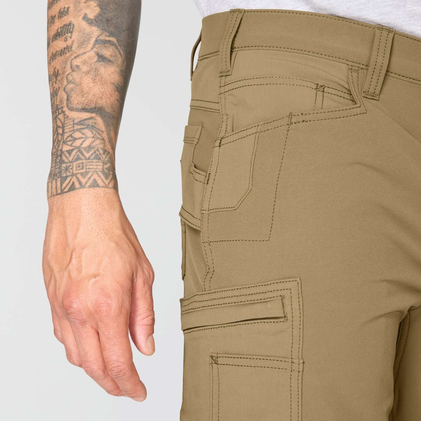 Мужские брюки Carhartt Relaxed Straight Steel Baltimore Pant, цвет: Field Fatigue — фото 3