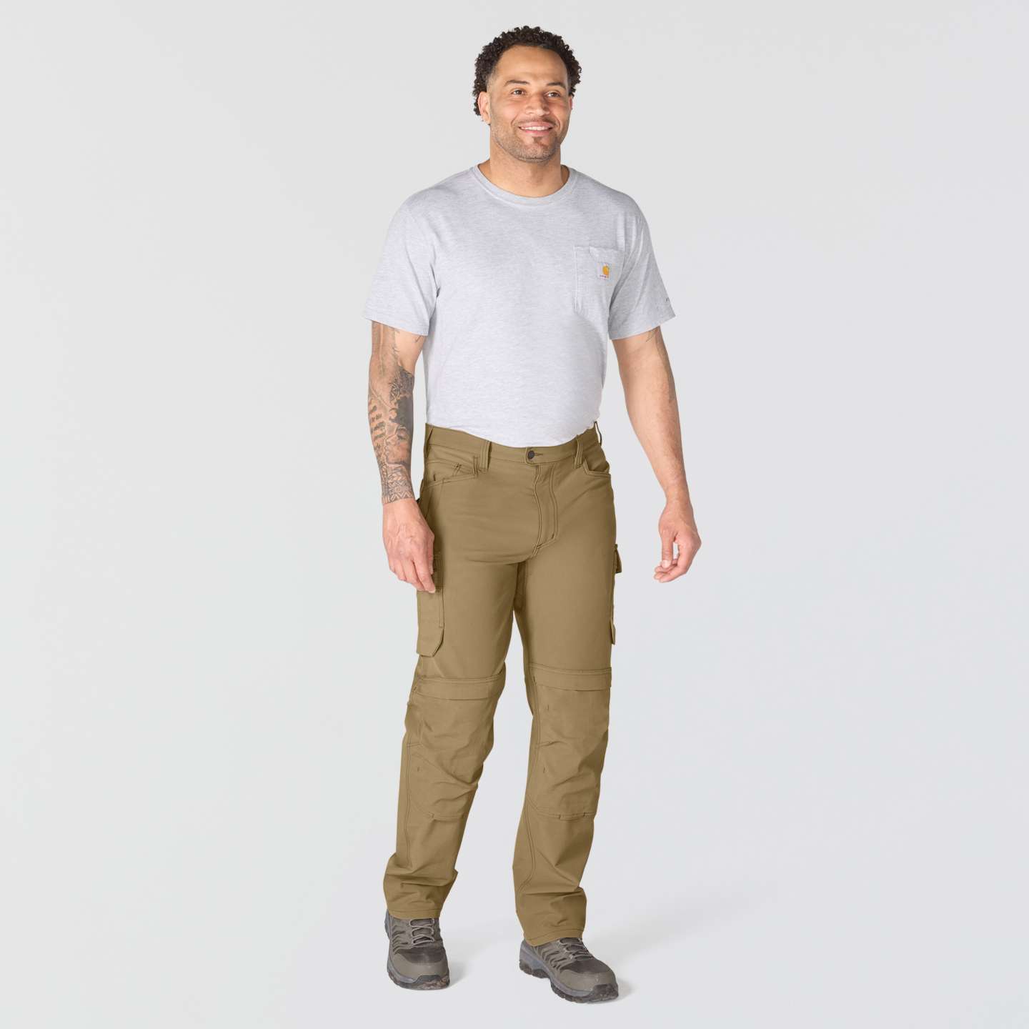 Мужские брюки Carhartt Relaxed Straight Steel Baltimore Pant, цвет: Field Fatigue — фото 4
