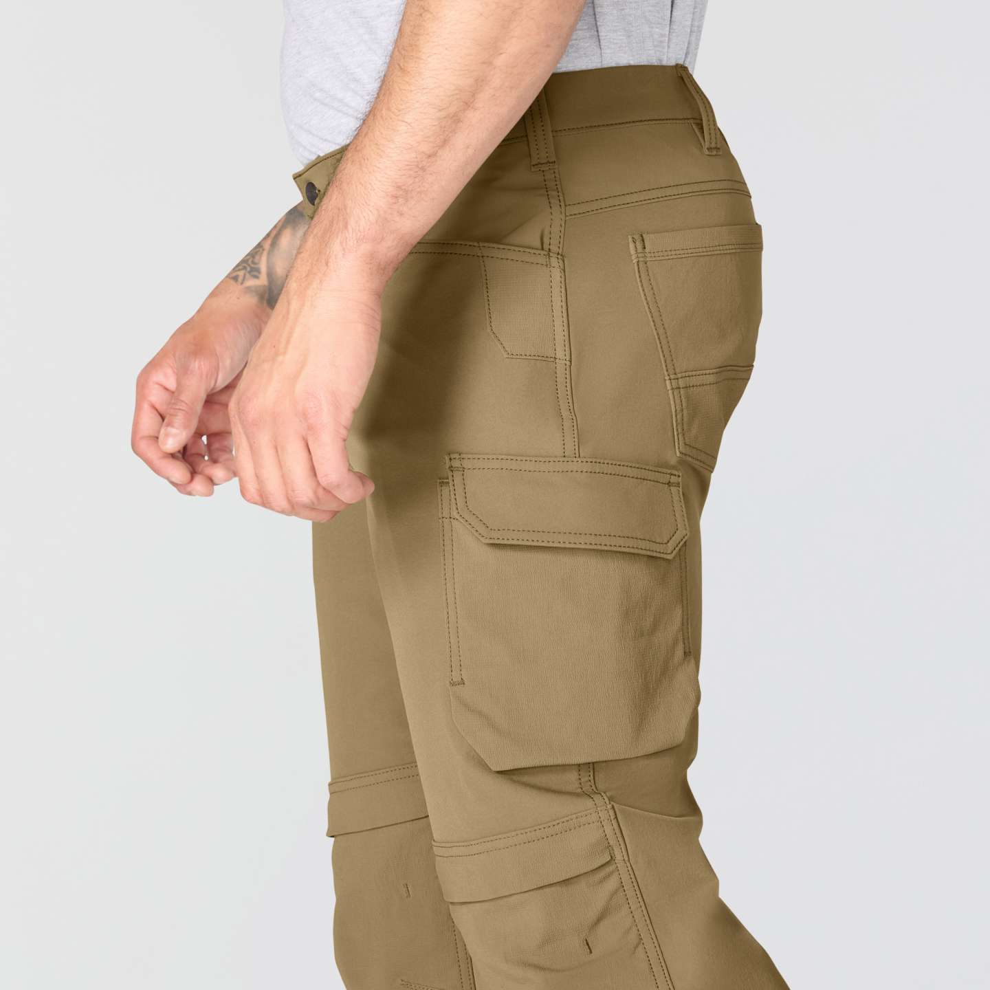 Мужские брюки Carhartt Relaxed Straight Steel Baltimore Pant, цвет: Field Fatigue — фото 6