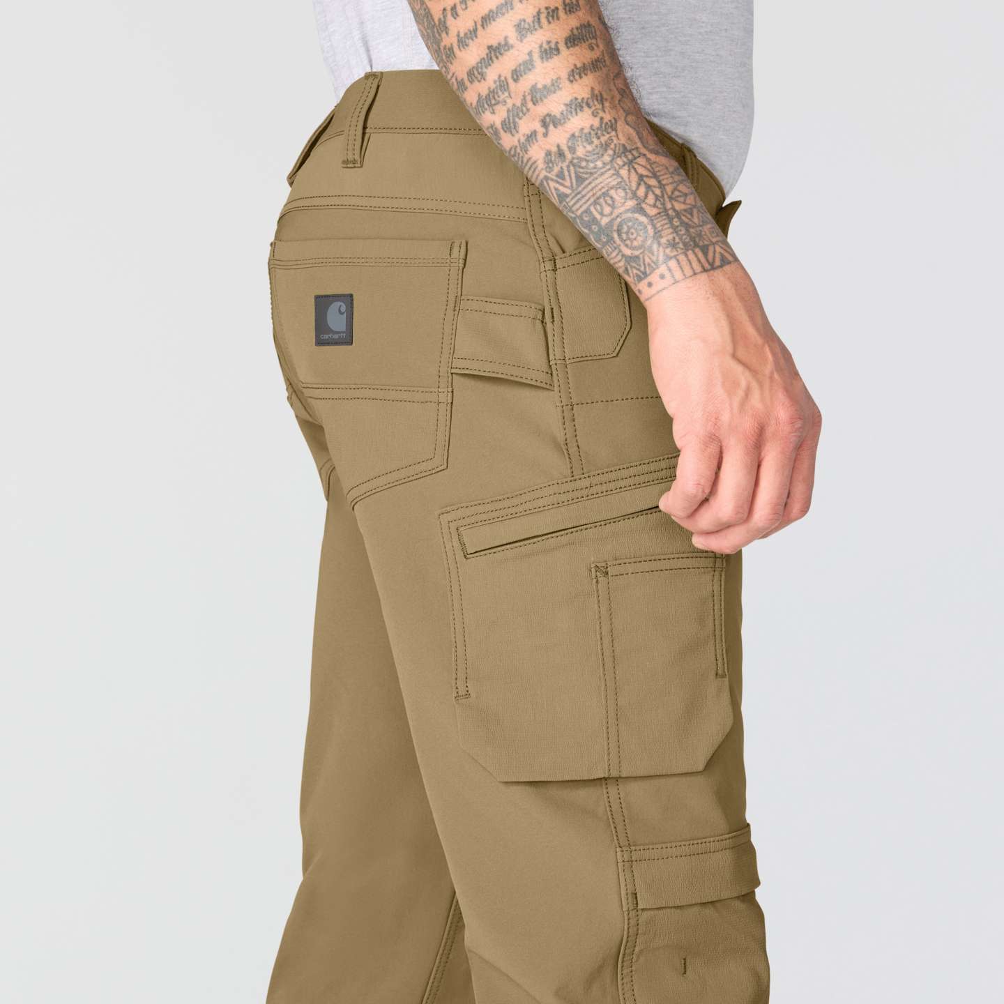 Мужские брюки Carhartt Relaxed Straight Steel Baltimore Pant, цвет: Field Fatigue — фото 5