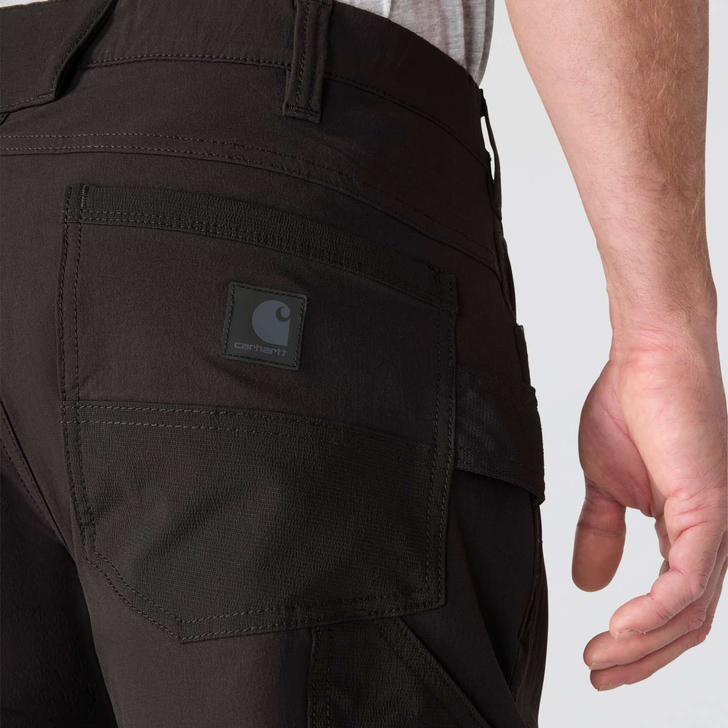 Мужские брюки Carhartt Relaxed Tapered Steel Buffalo Pant, цвет: Чёрный — фото 3