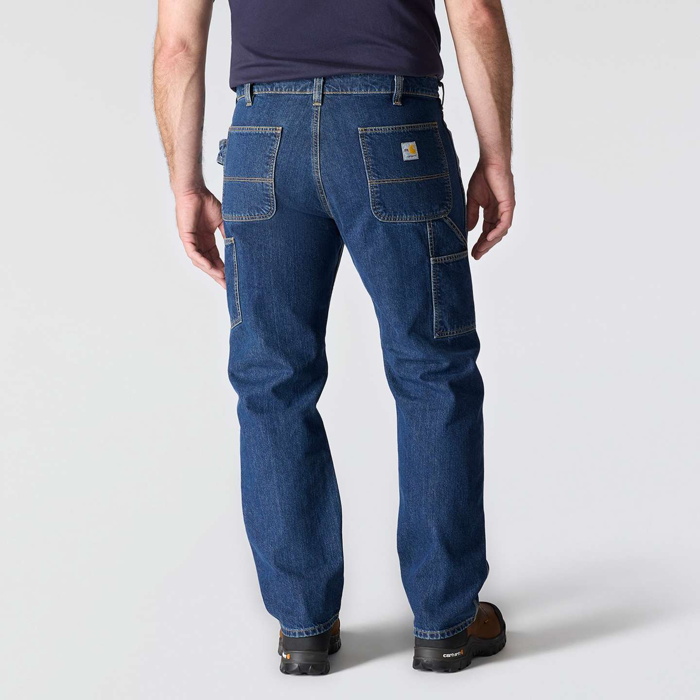 Мужские брюки Carhartt FR Loose Straight Denim Dungaree, цвет: Hr9 — фото 2