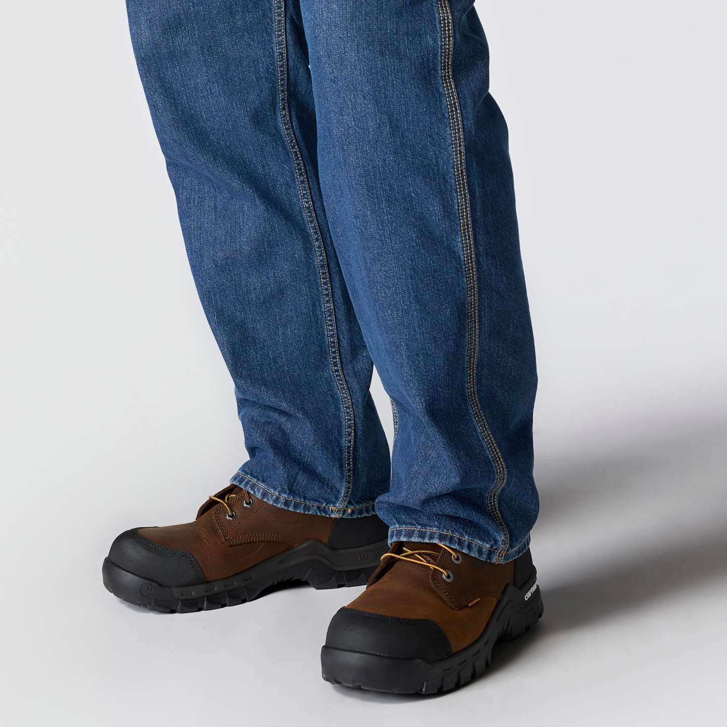 Мужские брюки Carhartt FR Loose Straight Denim Dungaree, цвет: Hr9 — фото 6