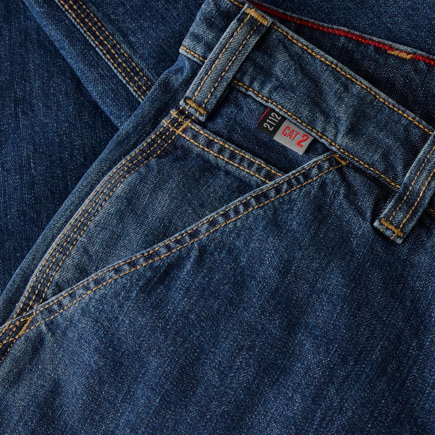 Мужские брюки Carhartt FR Loose Straight Denim Dungaree, цвет: Hr9 — фото 7
