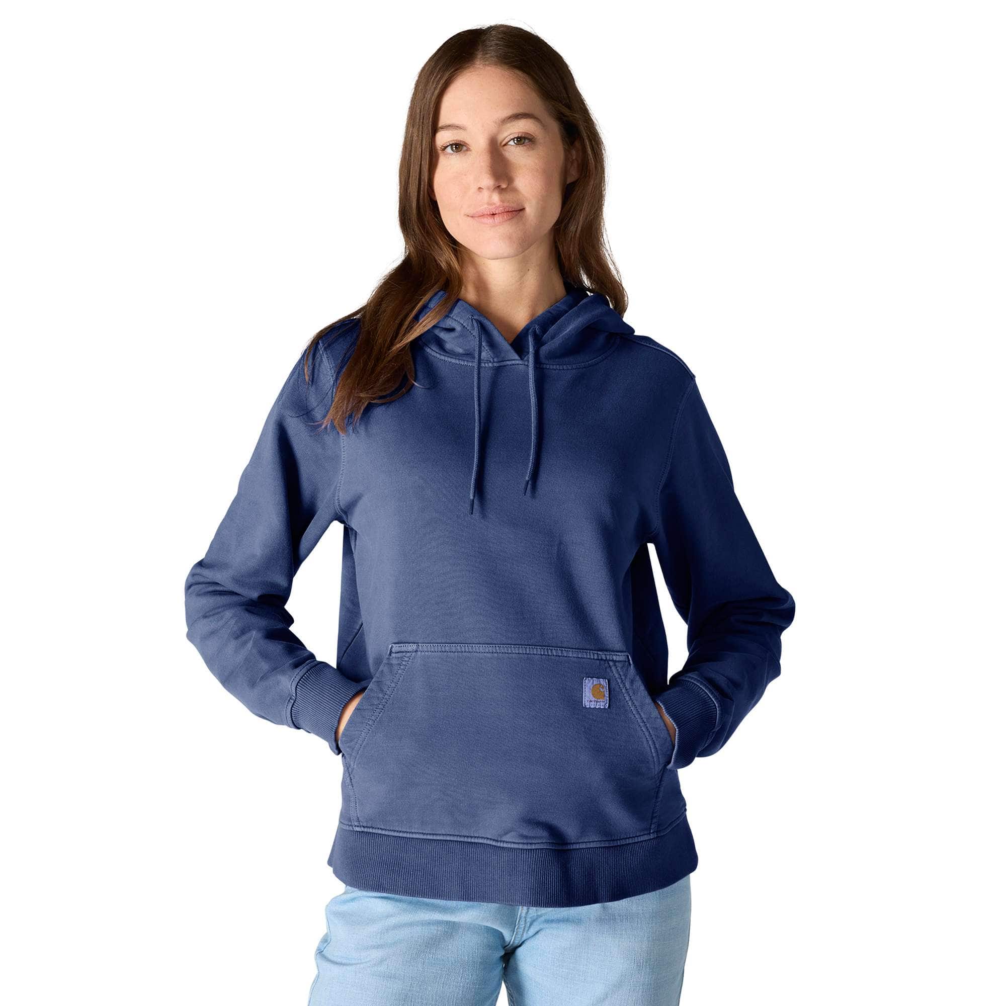 Additional thumbnail 1 of Women's Relaxed Fit Midweight Garment Dye French Terry Hooded Sweatshirt