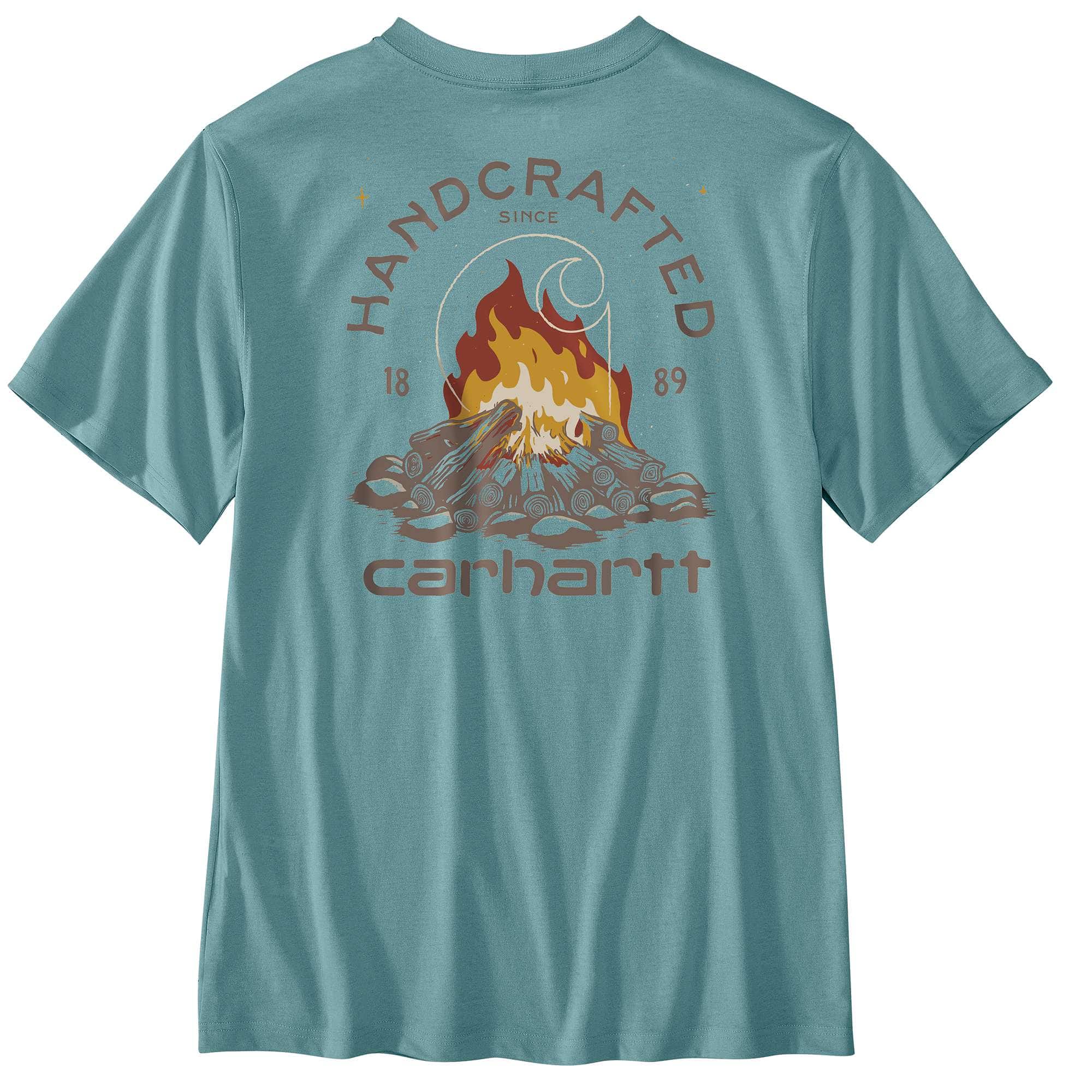 Additional thumbnail 1 of Relaxed Fit Lightweight Short-Sleeve Pocket Fire Graphic T-Shirt
