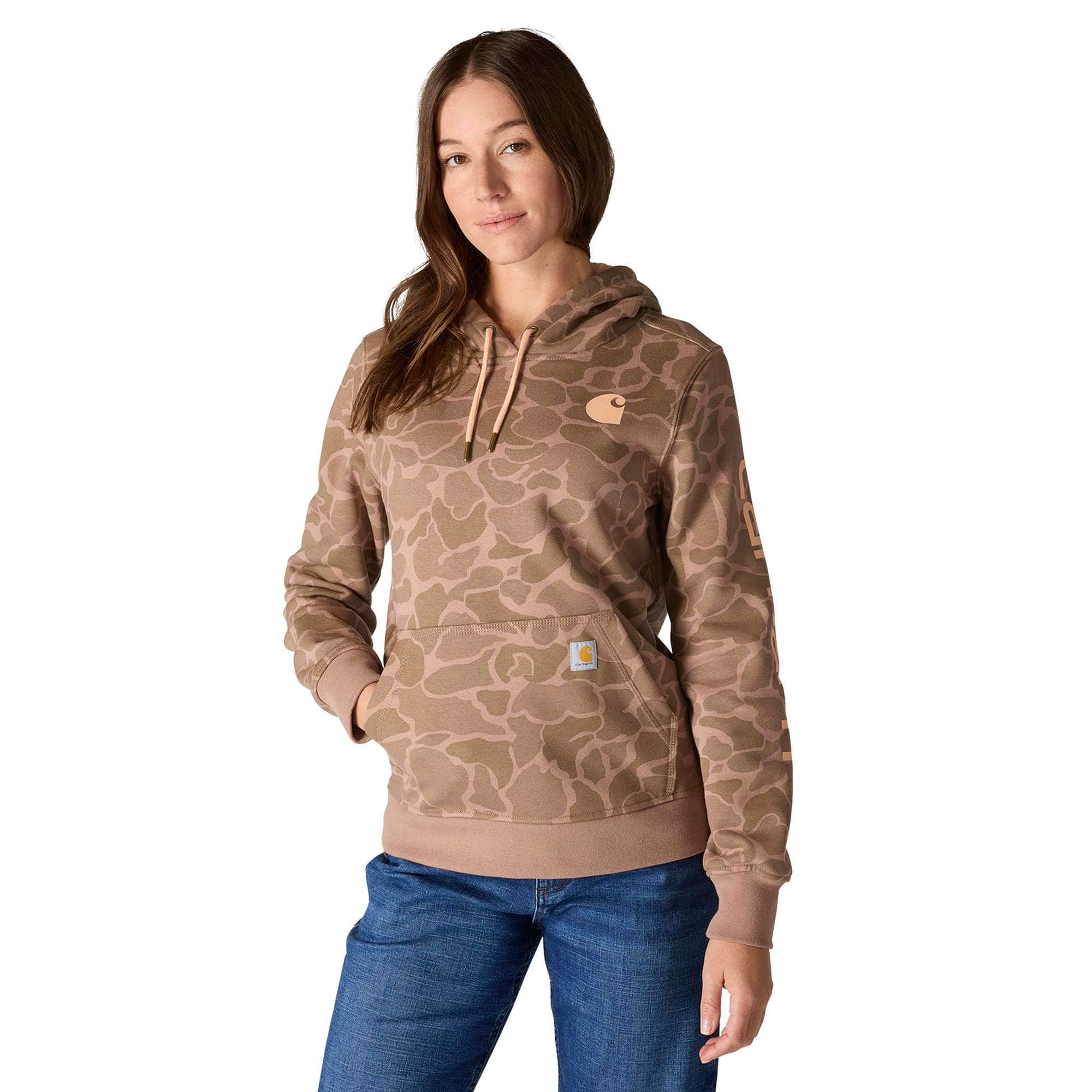 Additional thumbnail 1 of Women's Relaxed Fit Midweight Logo Sleeve Graphic Printed Sweatshirt