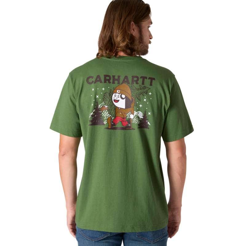 Relaxed Fit Lightweight Short-Sleeve Pocket Railroad Graphic T-Shirt