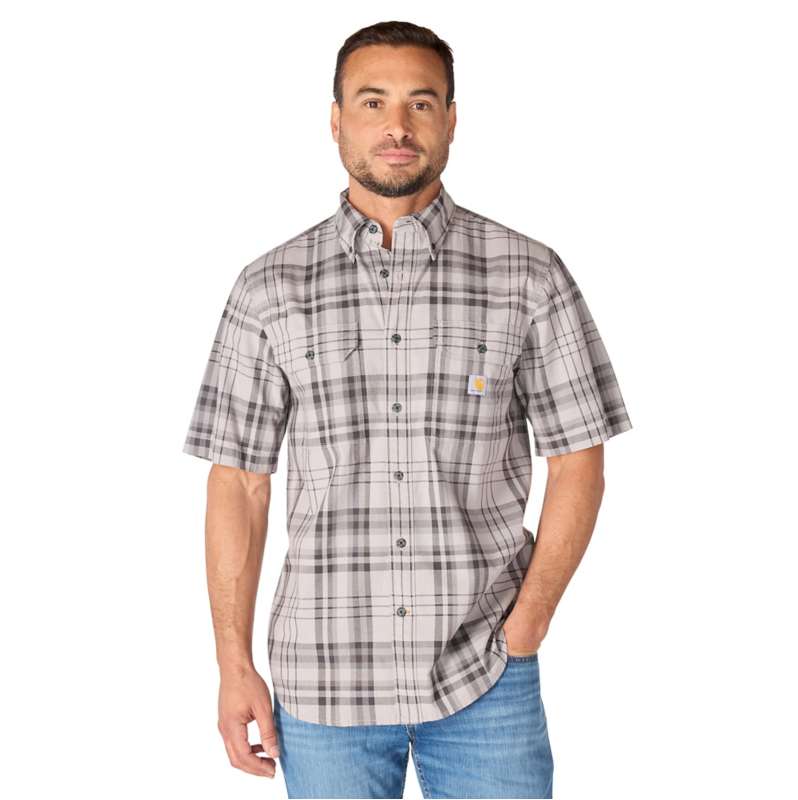 Carhartt  Carhartt Gray Fort Loose SS Plaid Shirt