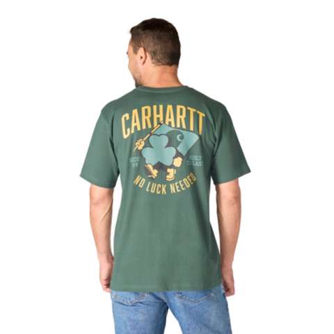 Мужская футболка Carhartt Irvine Relaxed Shamrock, цвет: Зелёный