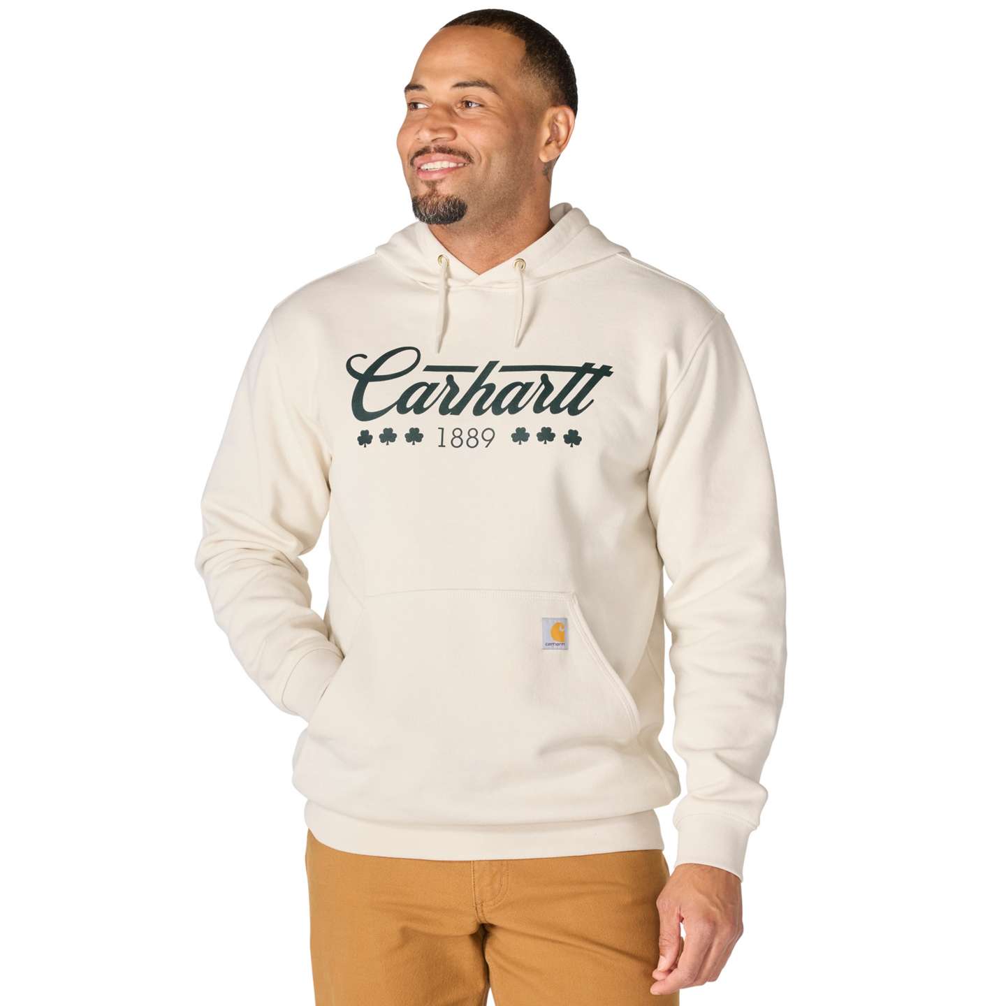 Мужской свитшот Carhartt Marquette Shamrock, цвет: Malt — фото 1