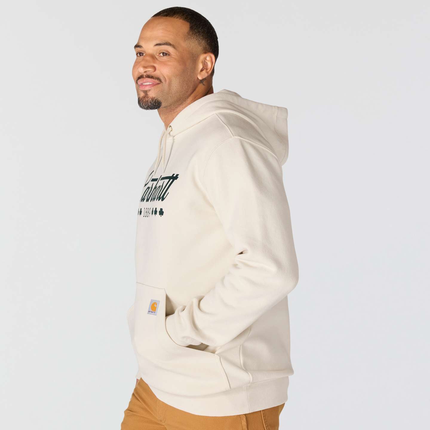 Мужской свитшот Carhartt Marquette Shamrock, цвет: Malt — фото 2
