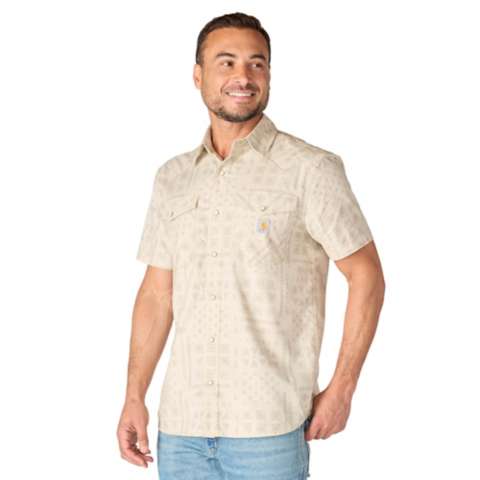 Мужские рубашки Carhartt Montana Bozeman Relaxed SS Plaid Shirt