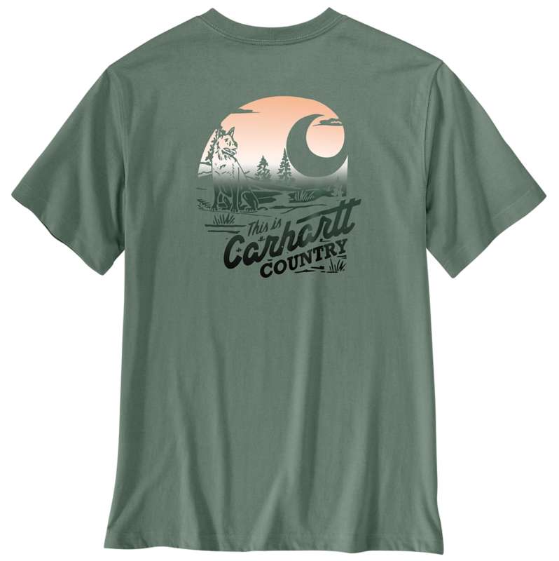 Carhartt  Green Slate Irvine Relaxed Country T-Shirt