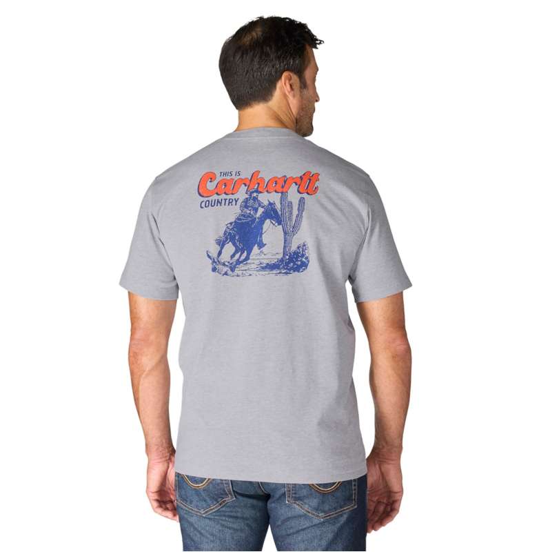 Carhartt  Heather Gray Irvine Relaxed Horse T-Shirt