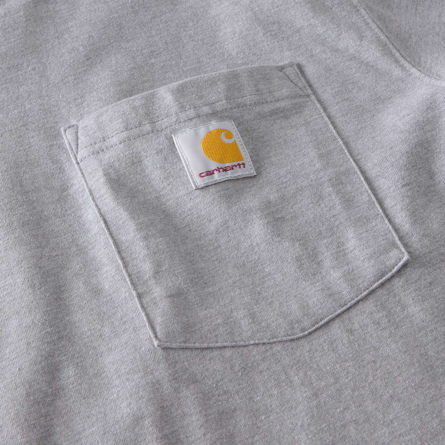 Мужская футболка Carhartt Irvine Relaxed Horse, цвет: Меланжевый серый — фото 8