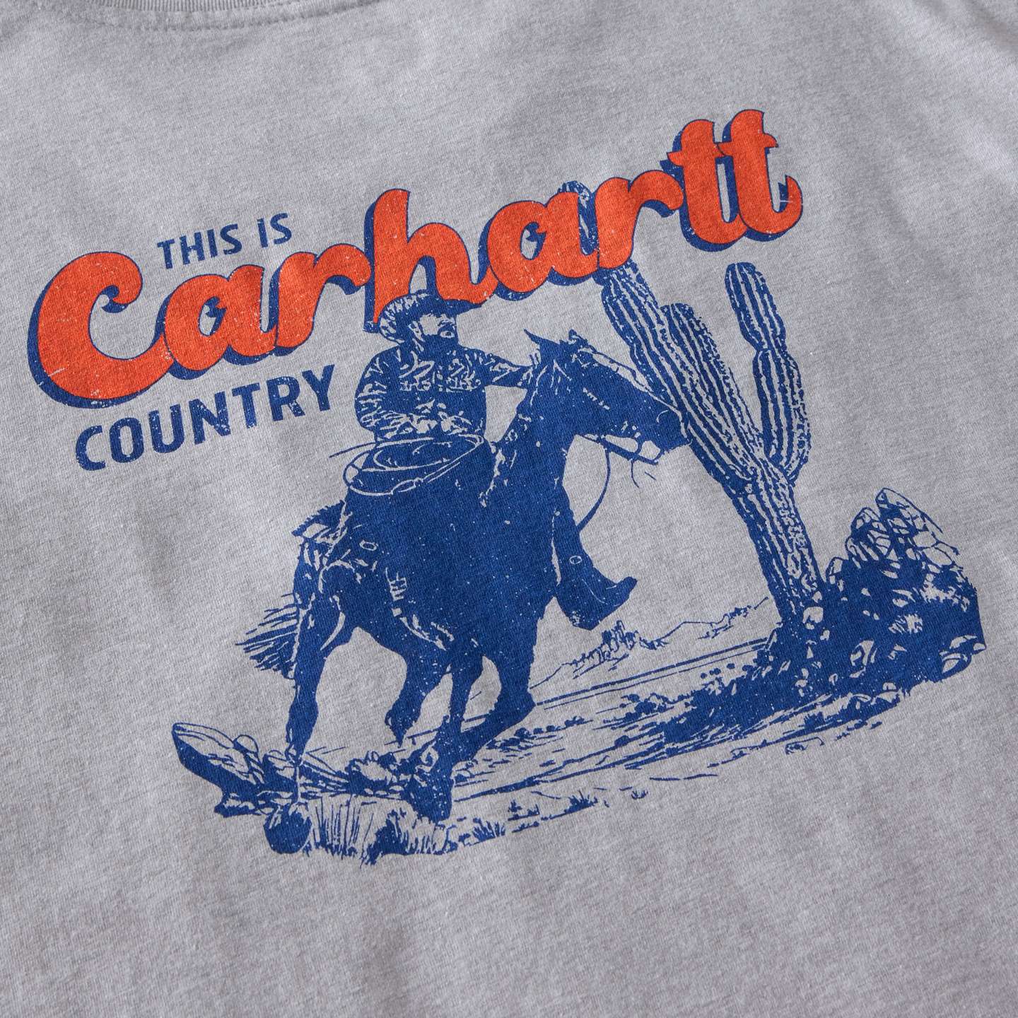 Мужская футболка Carhartt Irvine Relaxed Horse, цвет: Меланжевый серый — фото 7