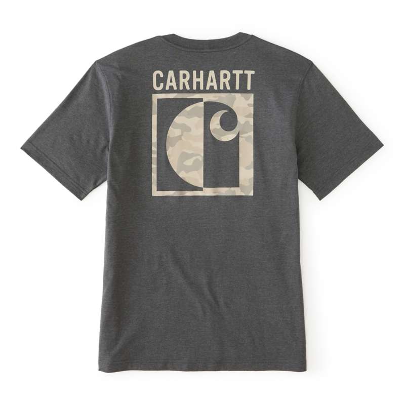 Carhartt  Carbon Heather Irvine Relaxed Block Camo T-Shirt
