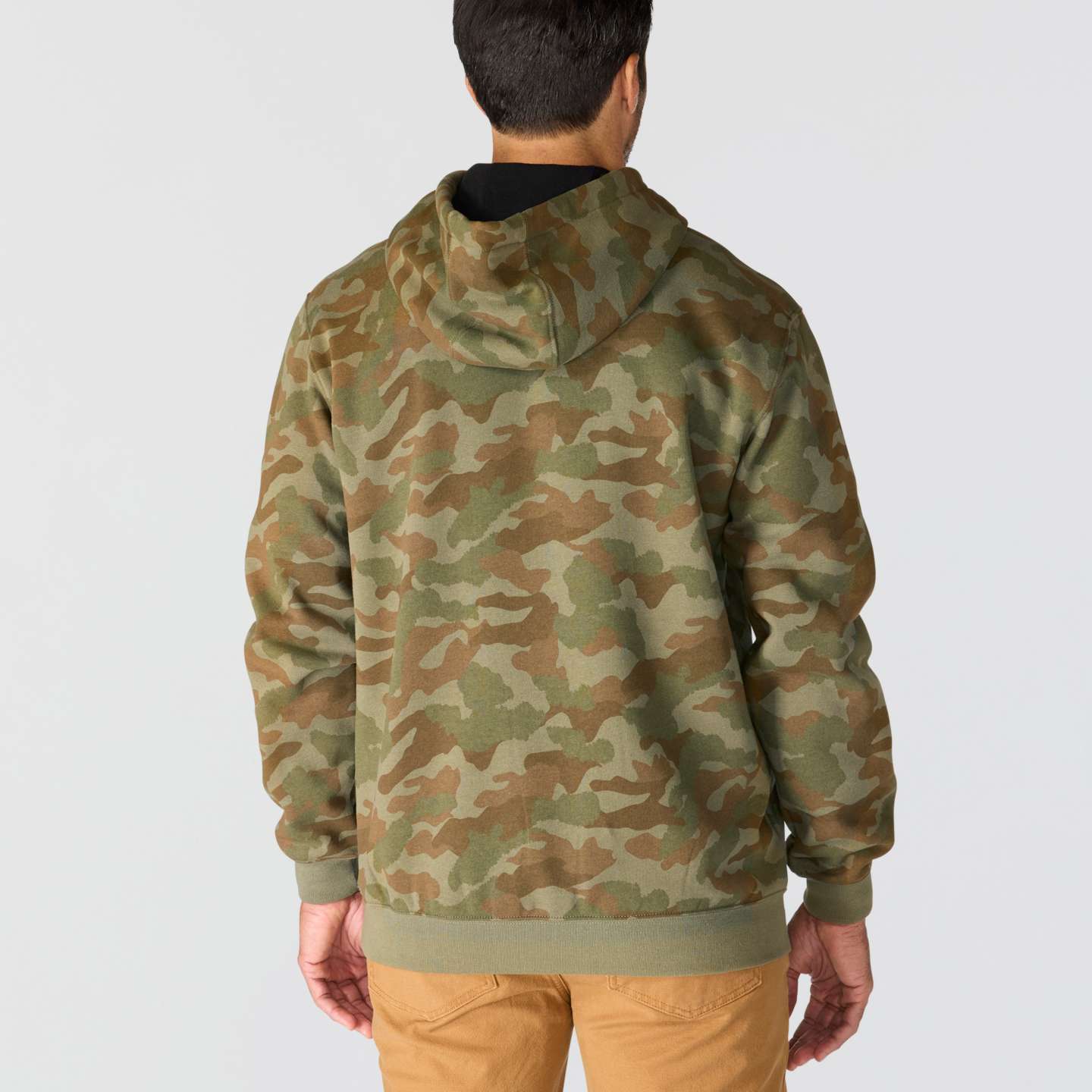 Мужская толстовка Carhartt Marquette Camo, цвет: Армейский зелёный камуфляжный — фото 5