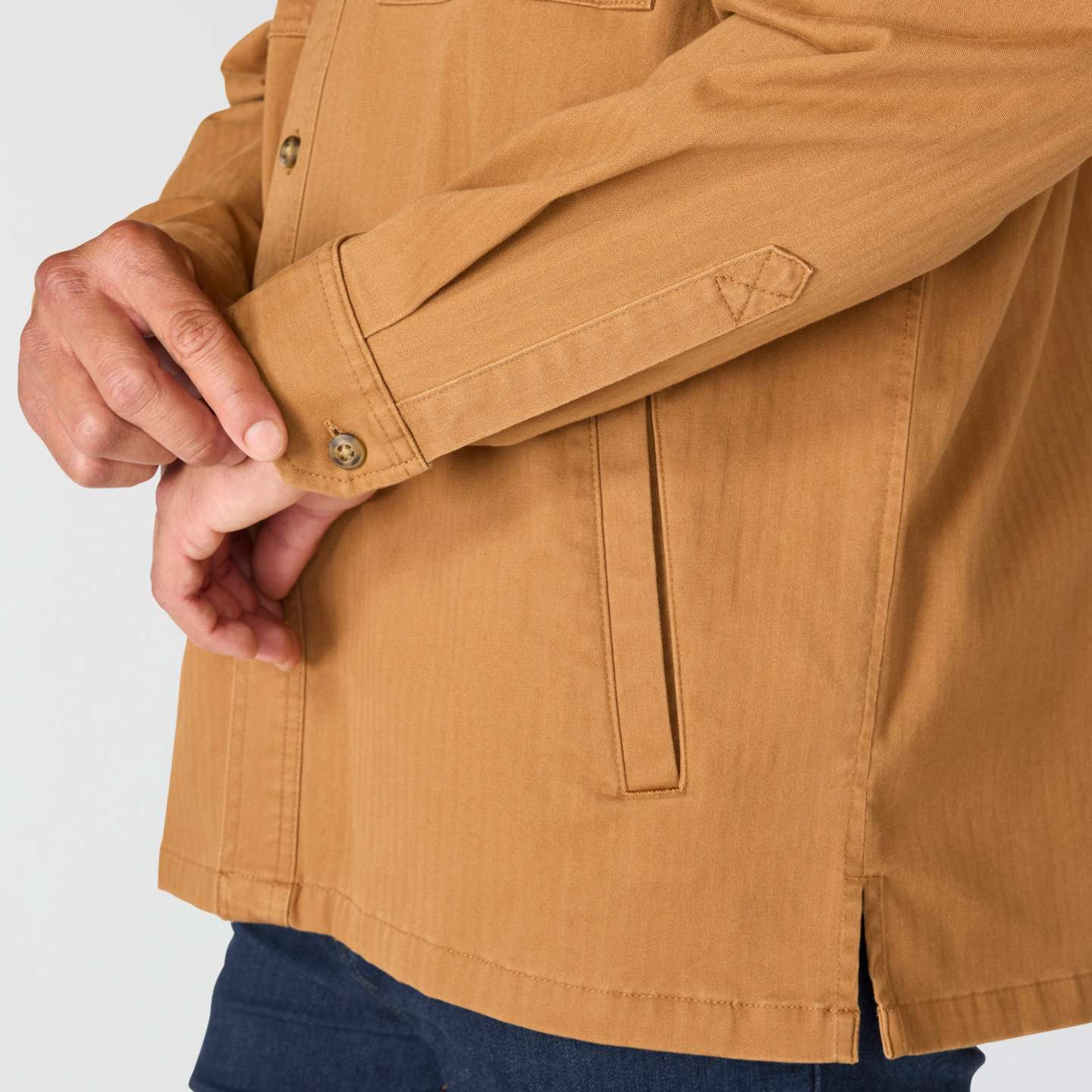 Мужская рубашка Carhartt Newcastle Shirt Jac, цвет: Коричневый — фото 6